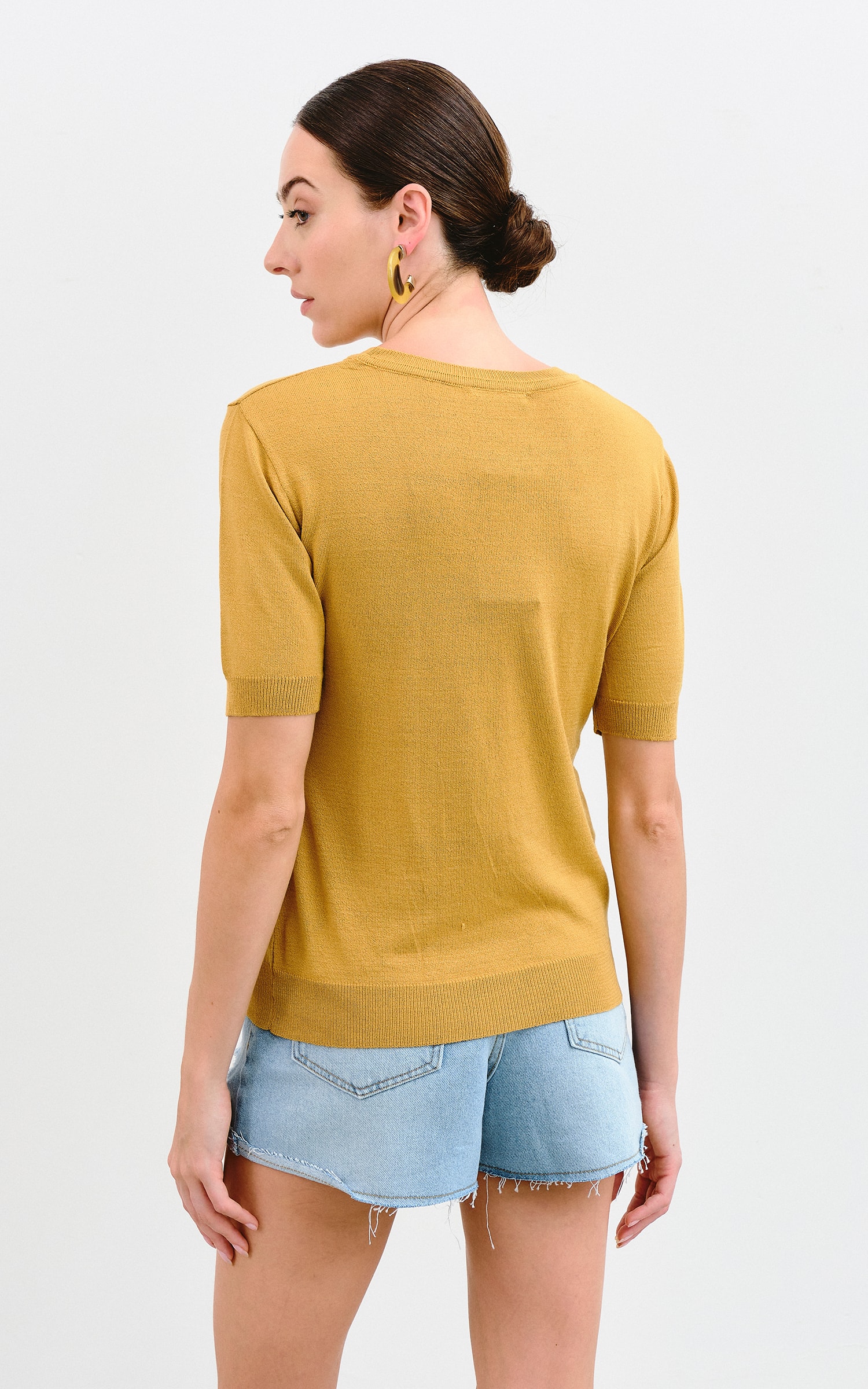 Blusa Tricot Balneário Amarelo
