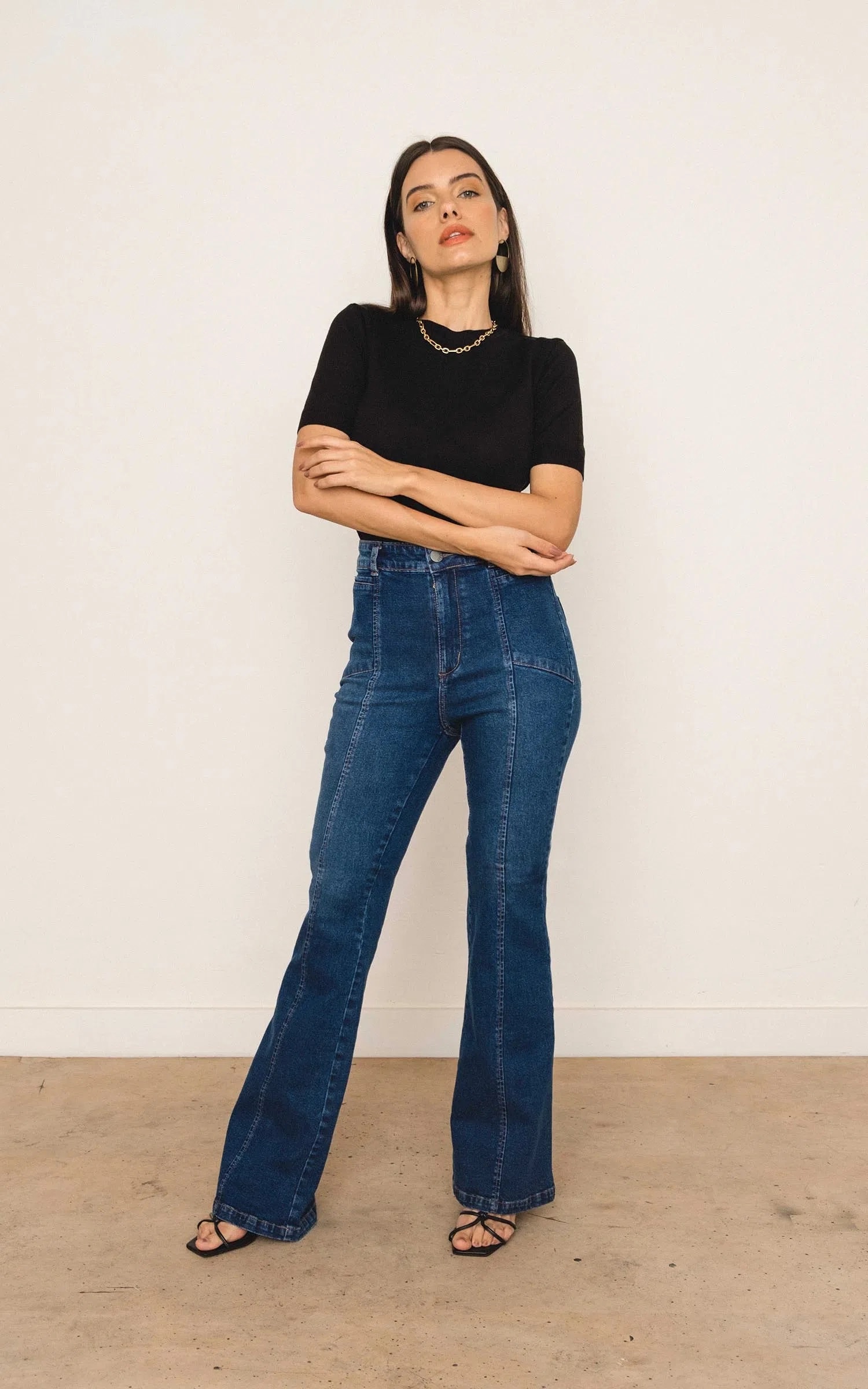 Blusa Tricot Balneário Preto