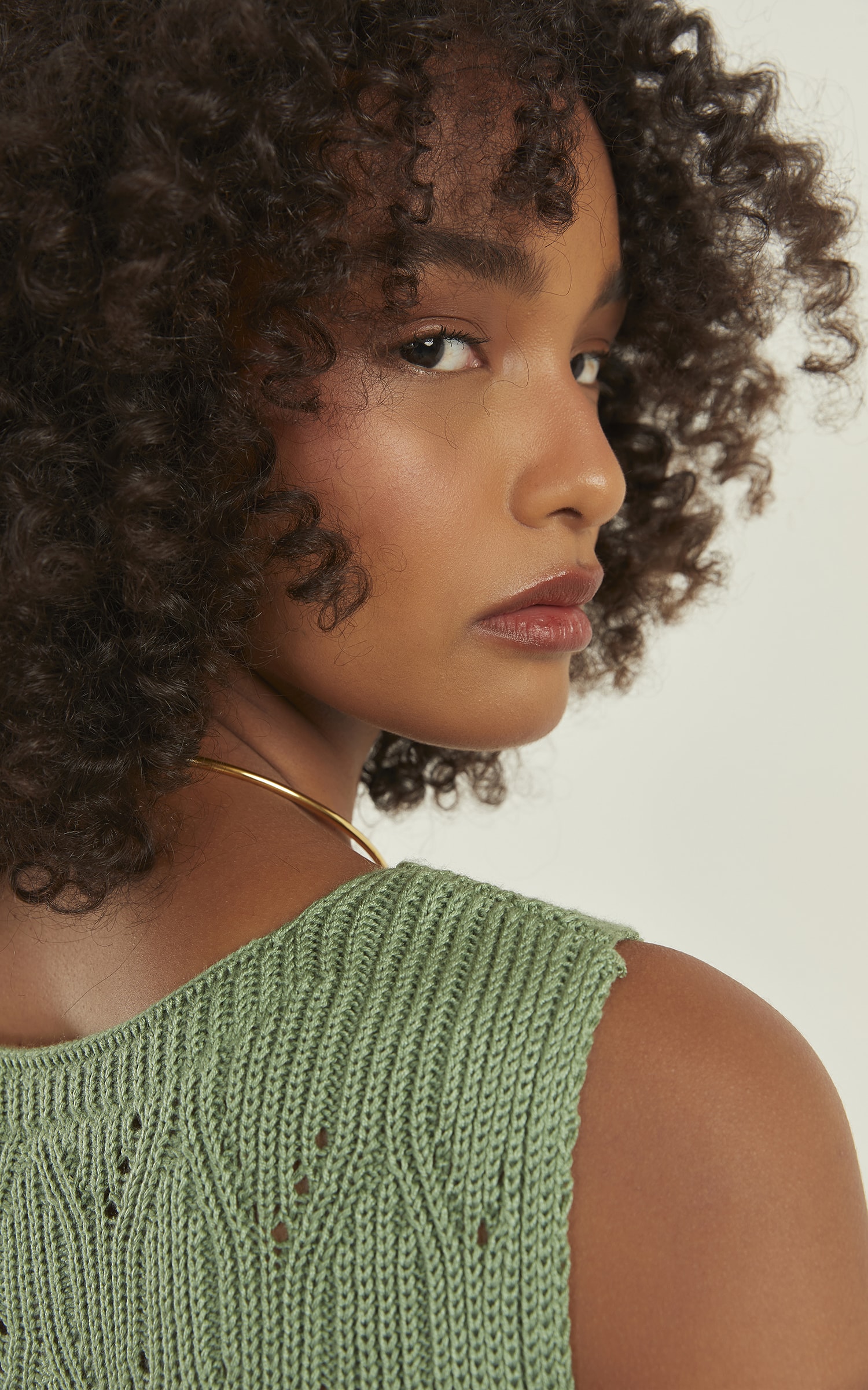 Blusa Tricot Brilhante Verde