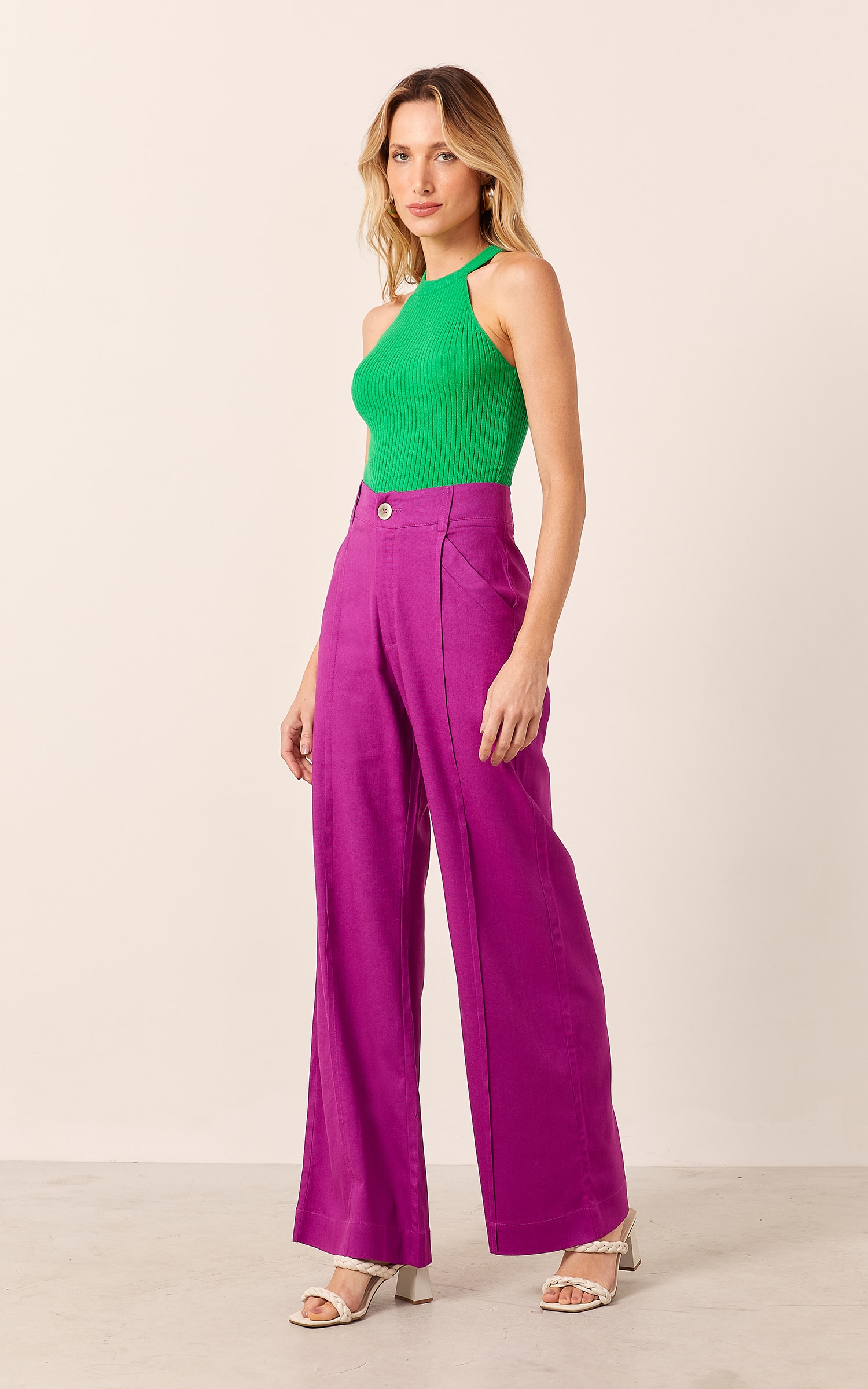 Blusa Tricot Cava Americana Verde