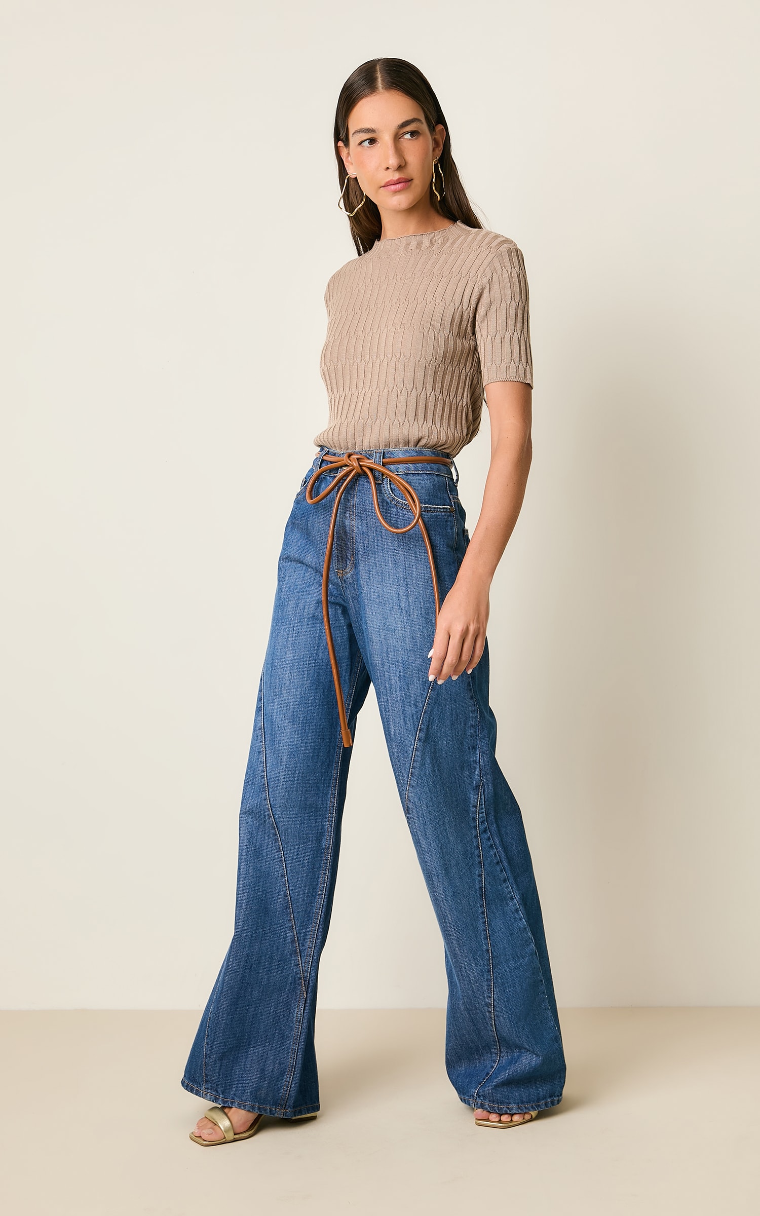 Blusa Tricot Colmeia Rafia