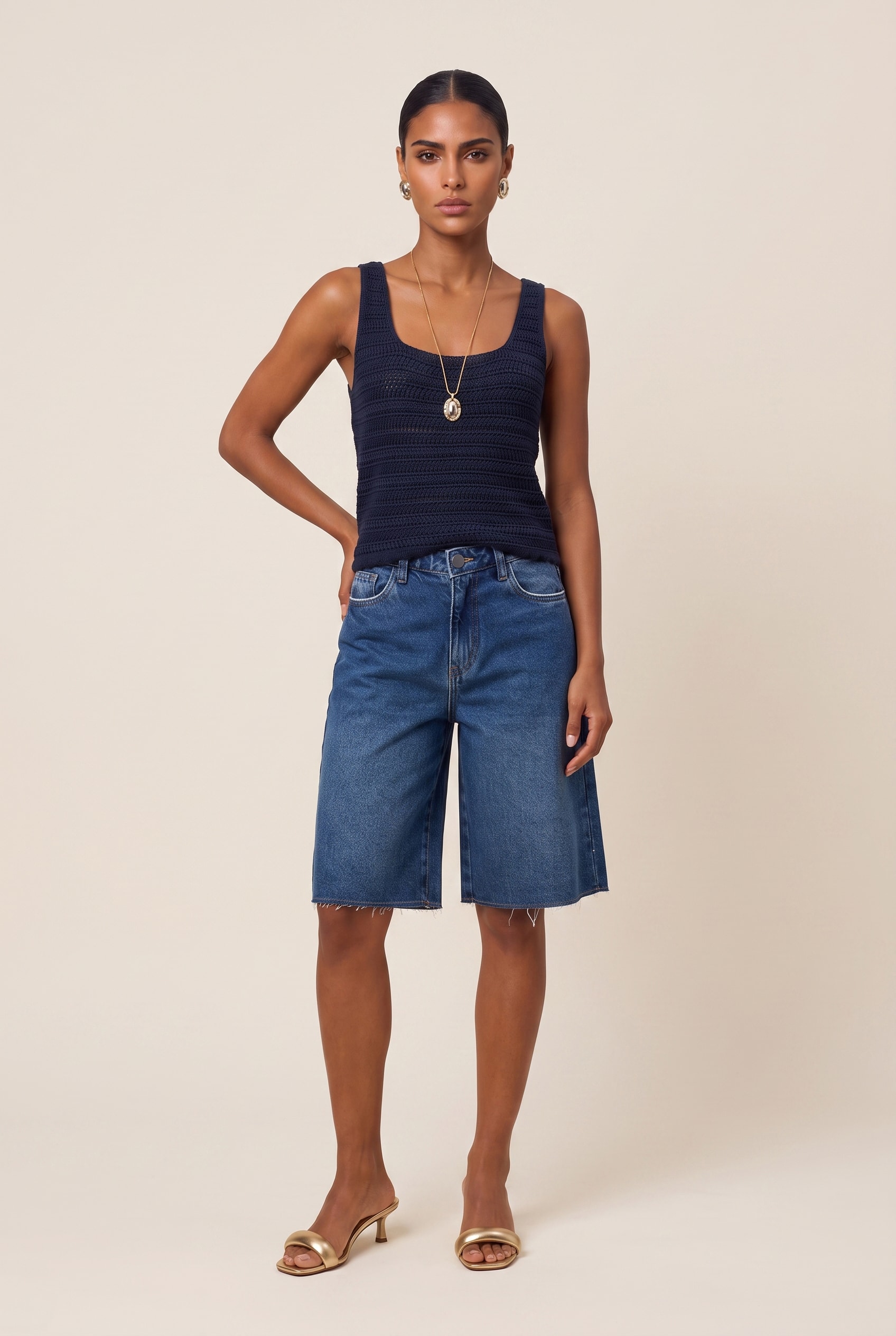 Blusa Tricot Fresh Marinho