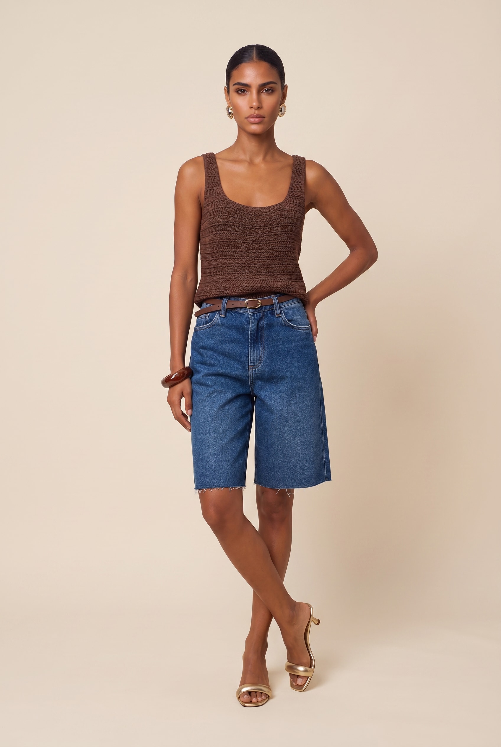 Blusa Tricot Fresh Marrom