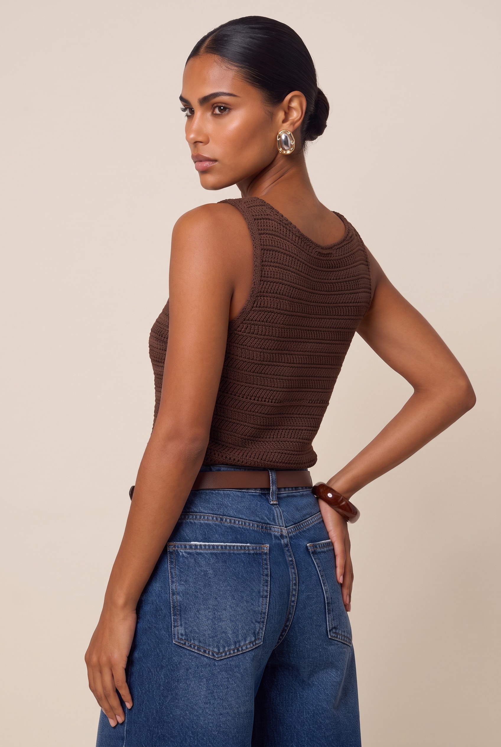 Blusa Tricot Fresh Marrom