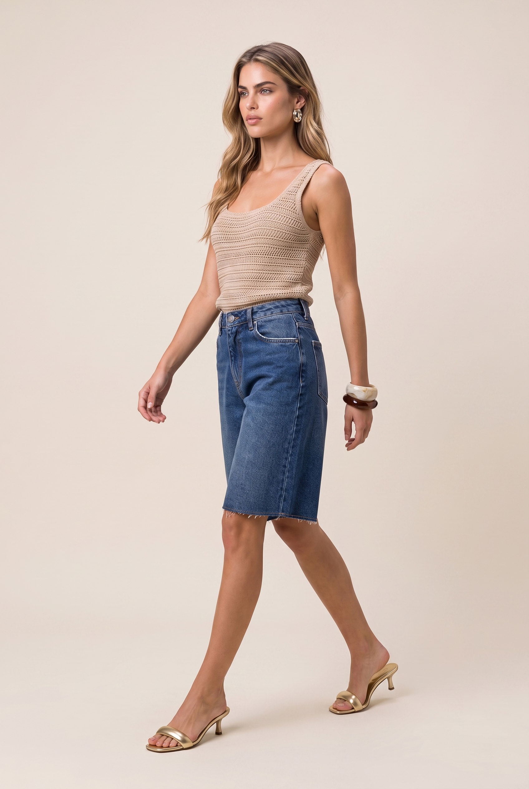 Blusa Tricot Fresh Palha