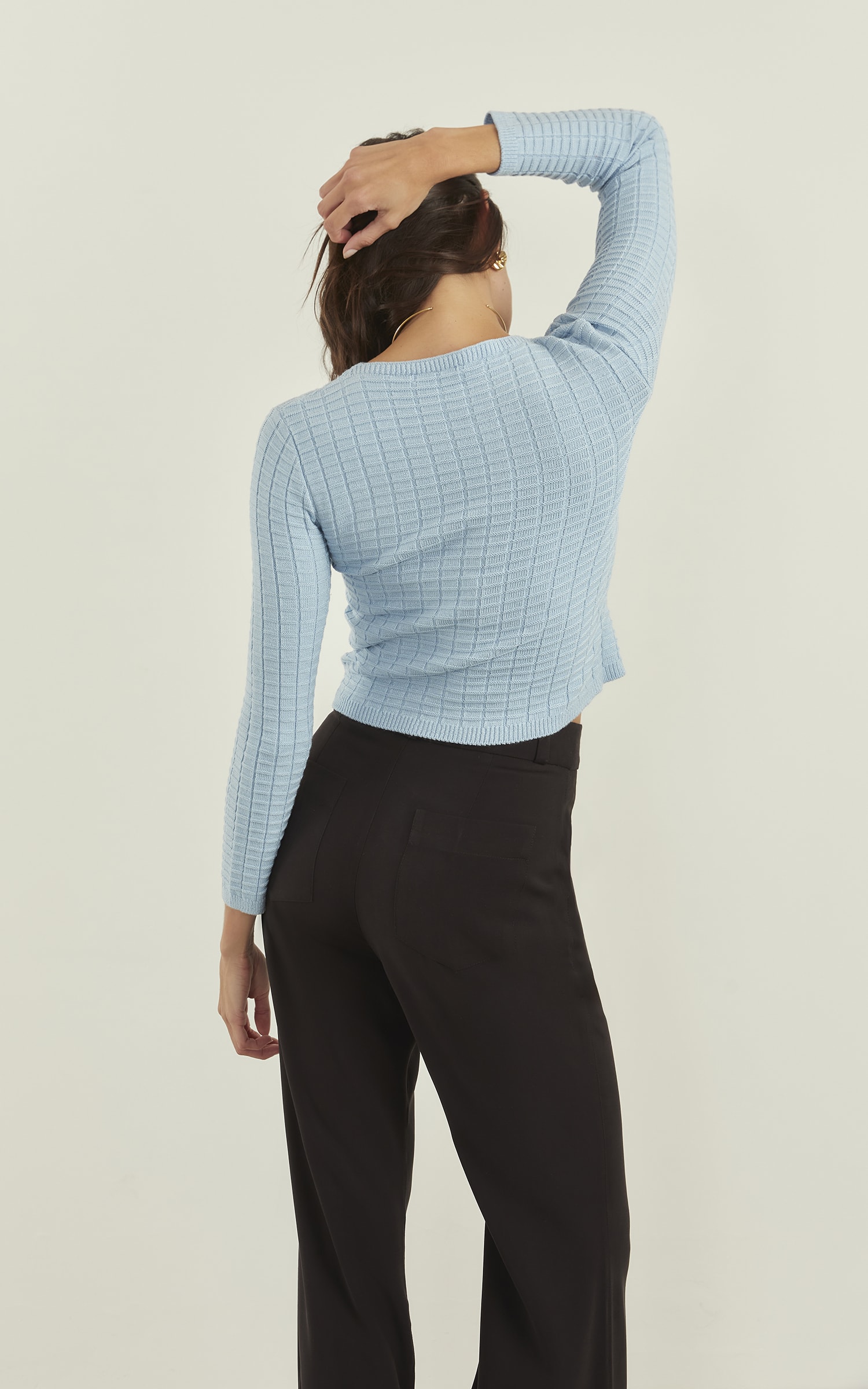 Blusa Tricot New Look Azul Claro