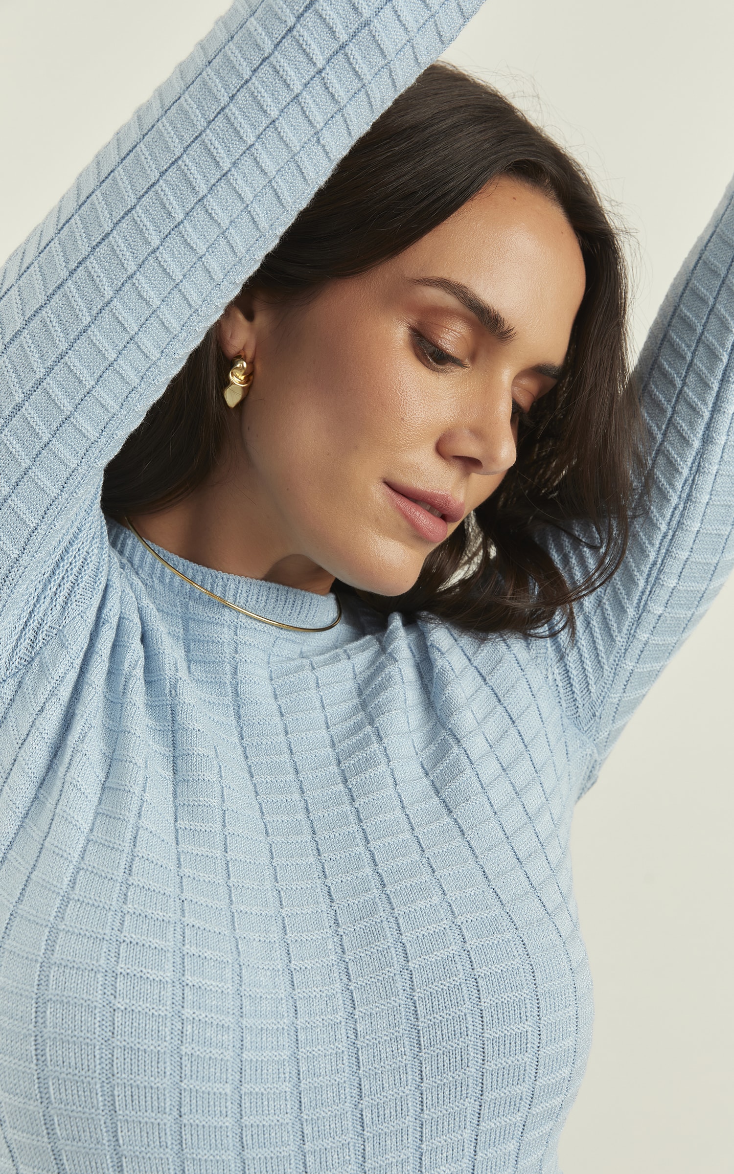 Blusa Tricot New Look Azul Claro