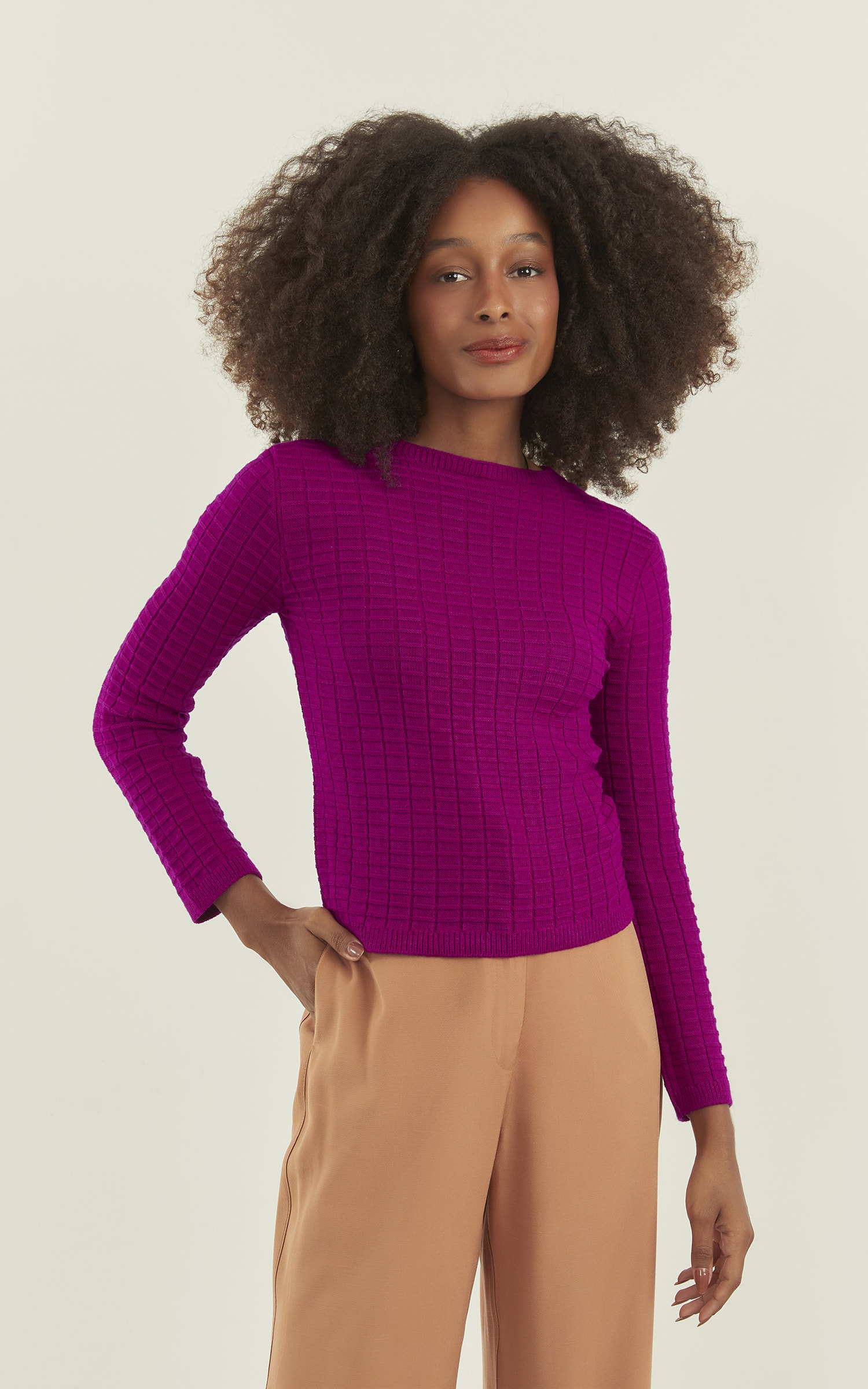 Blusa Tricot New Look Fúcsia