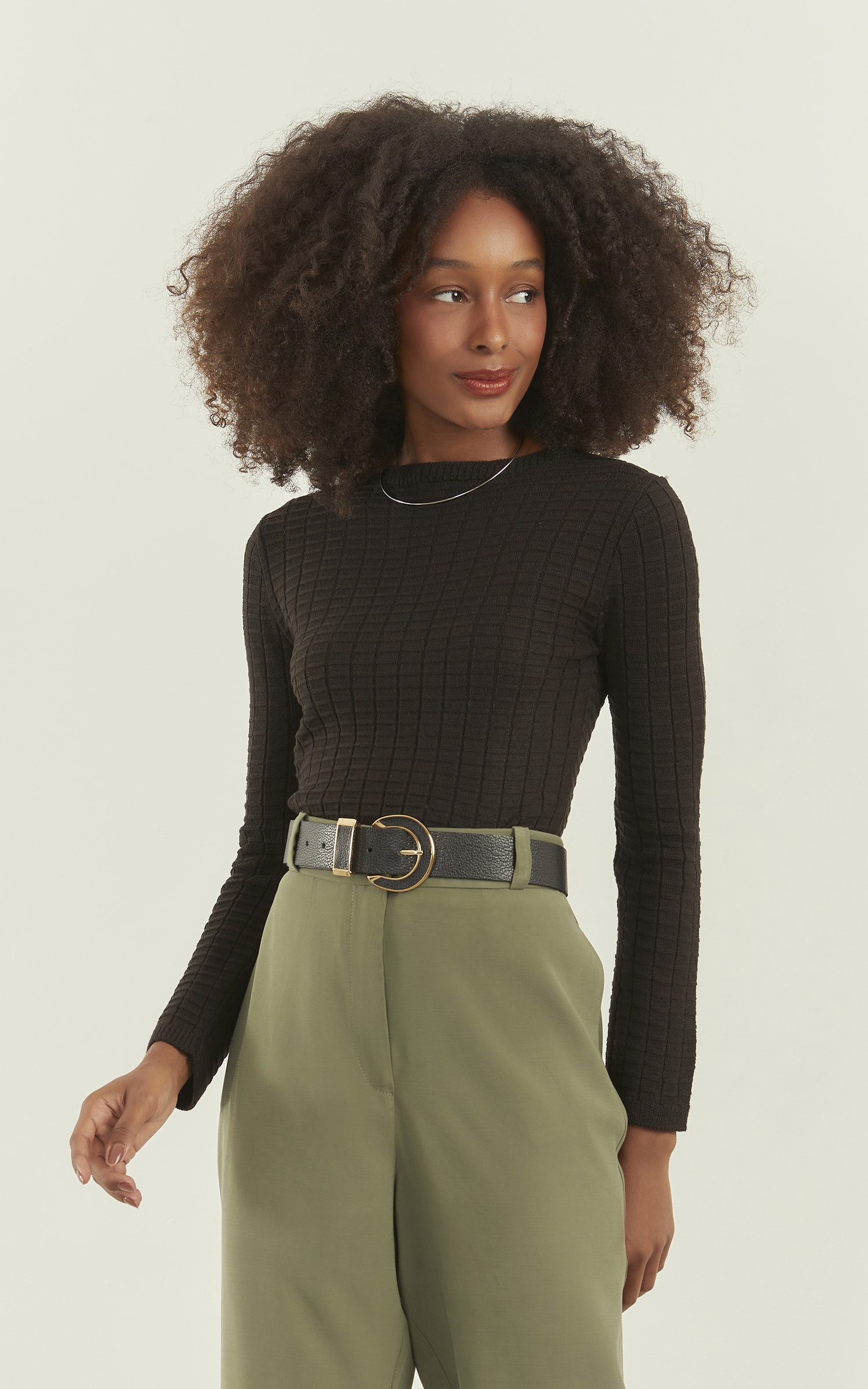 Blusa Tricot New Look Preto
