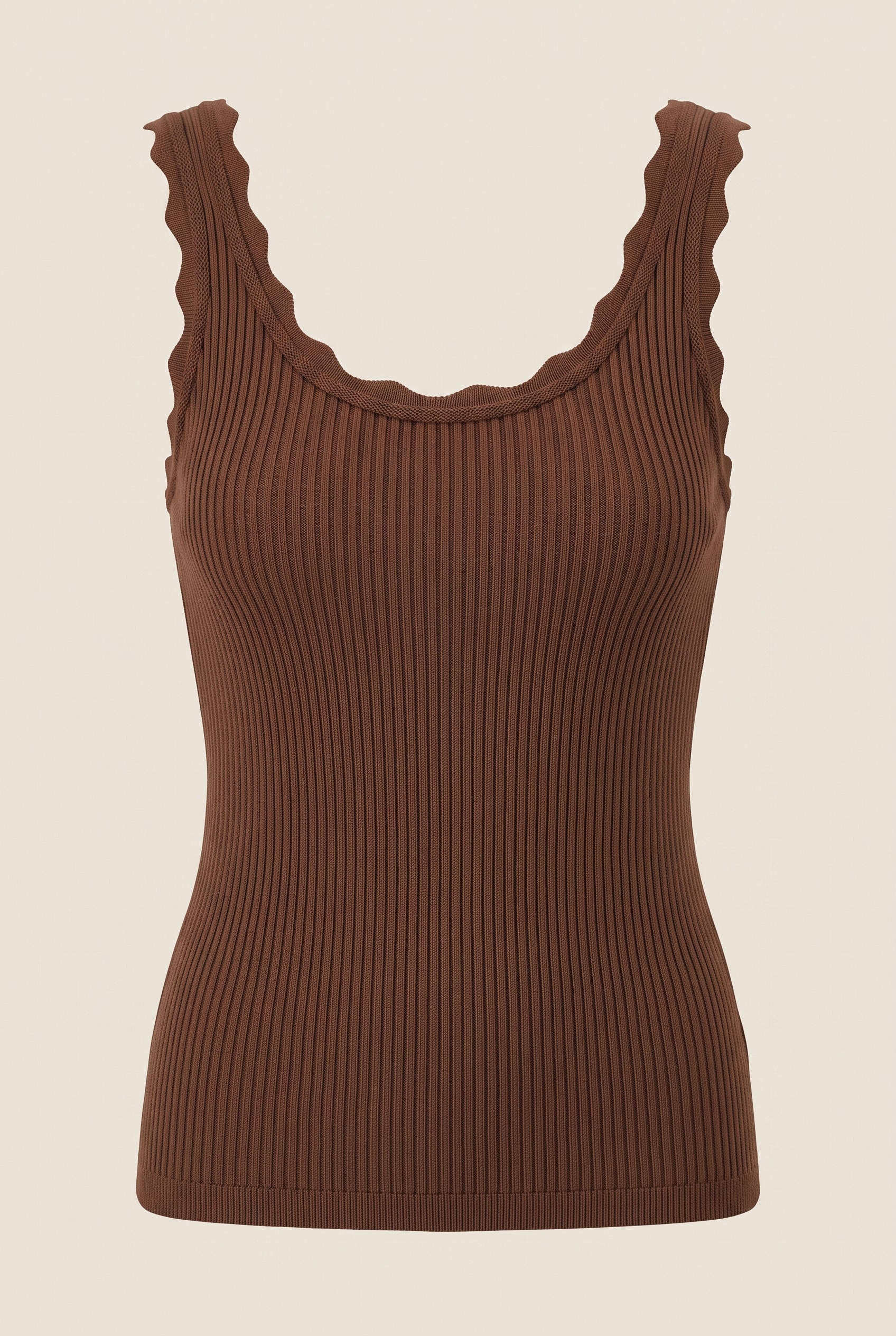 Blusa Tricot Ondas Marrom