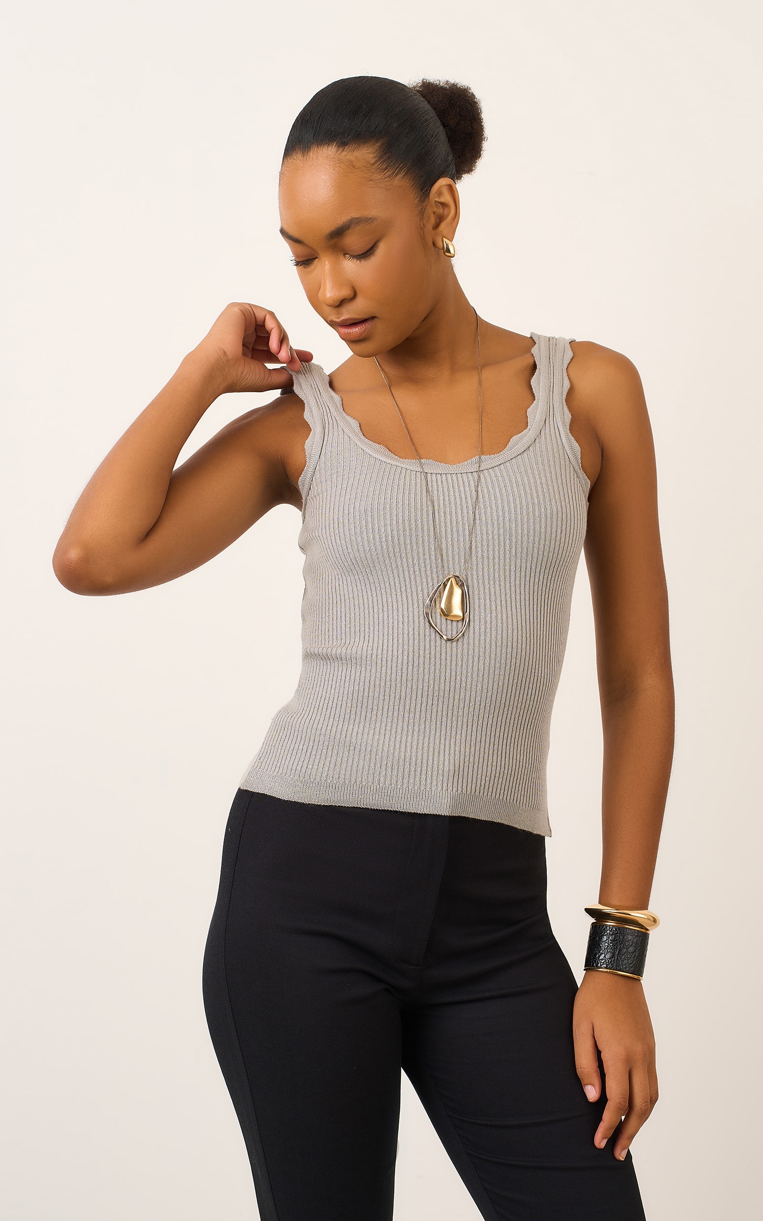 Blusa Tricot Ondas Verde Brisa