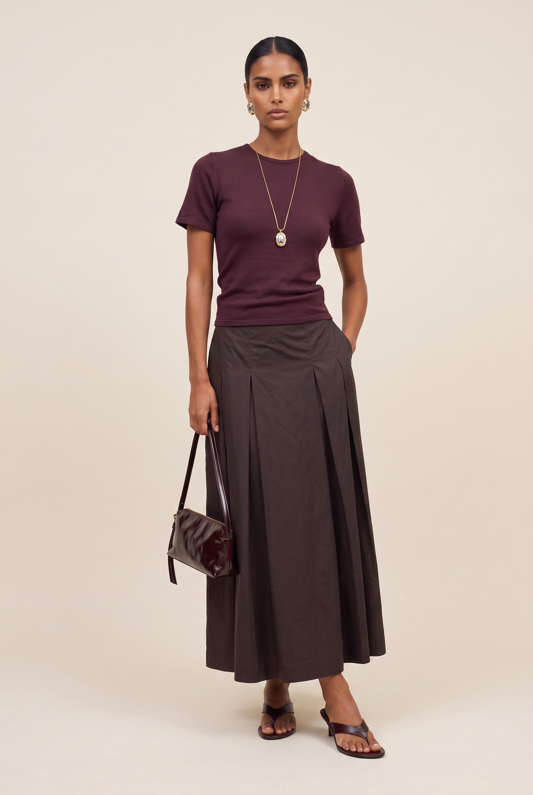 Blusa Tricot Origem New Bordeaux