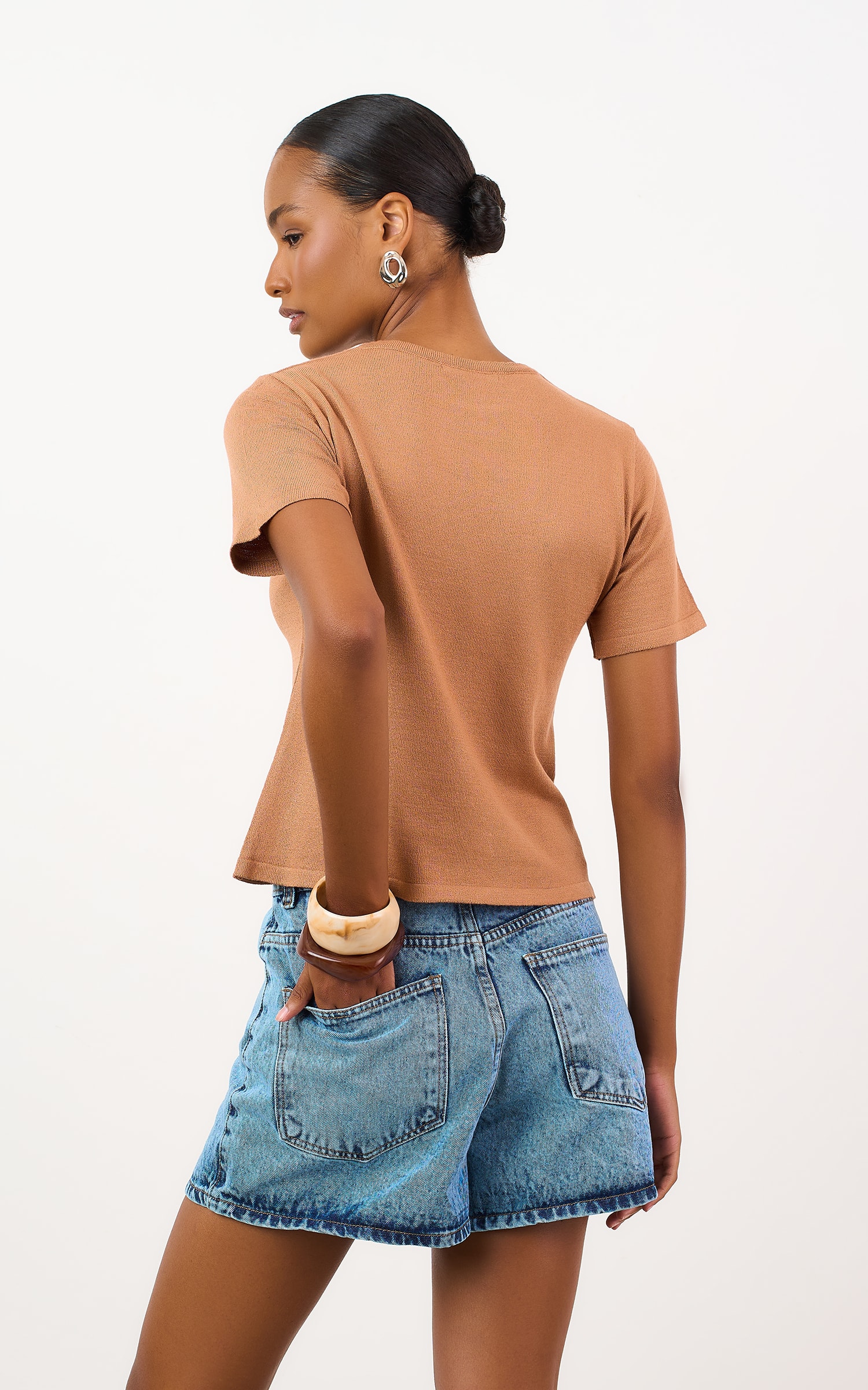 Blusa Tricot Origem New Caqui