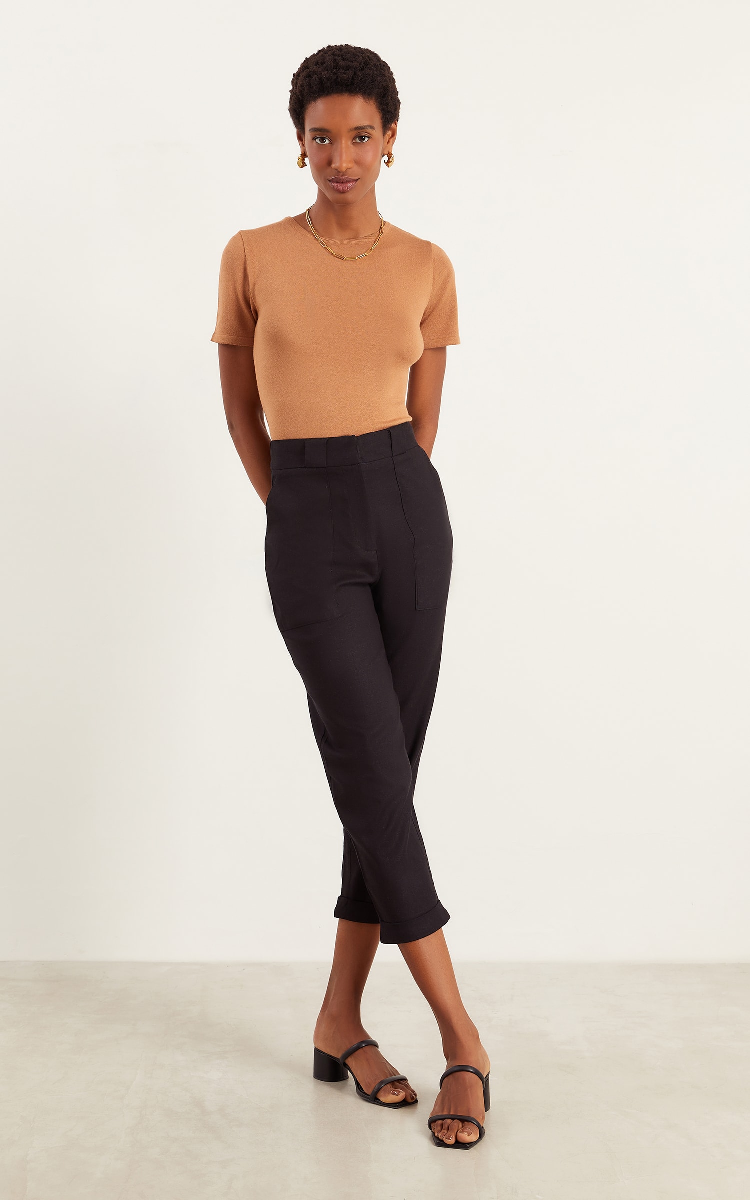 Blusa Tricot Origem New Caqui