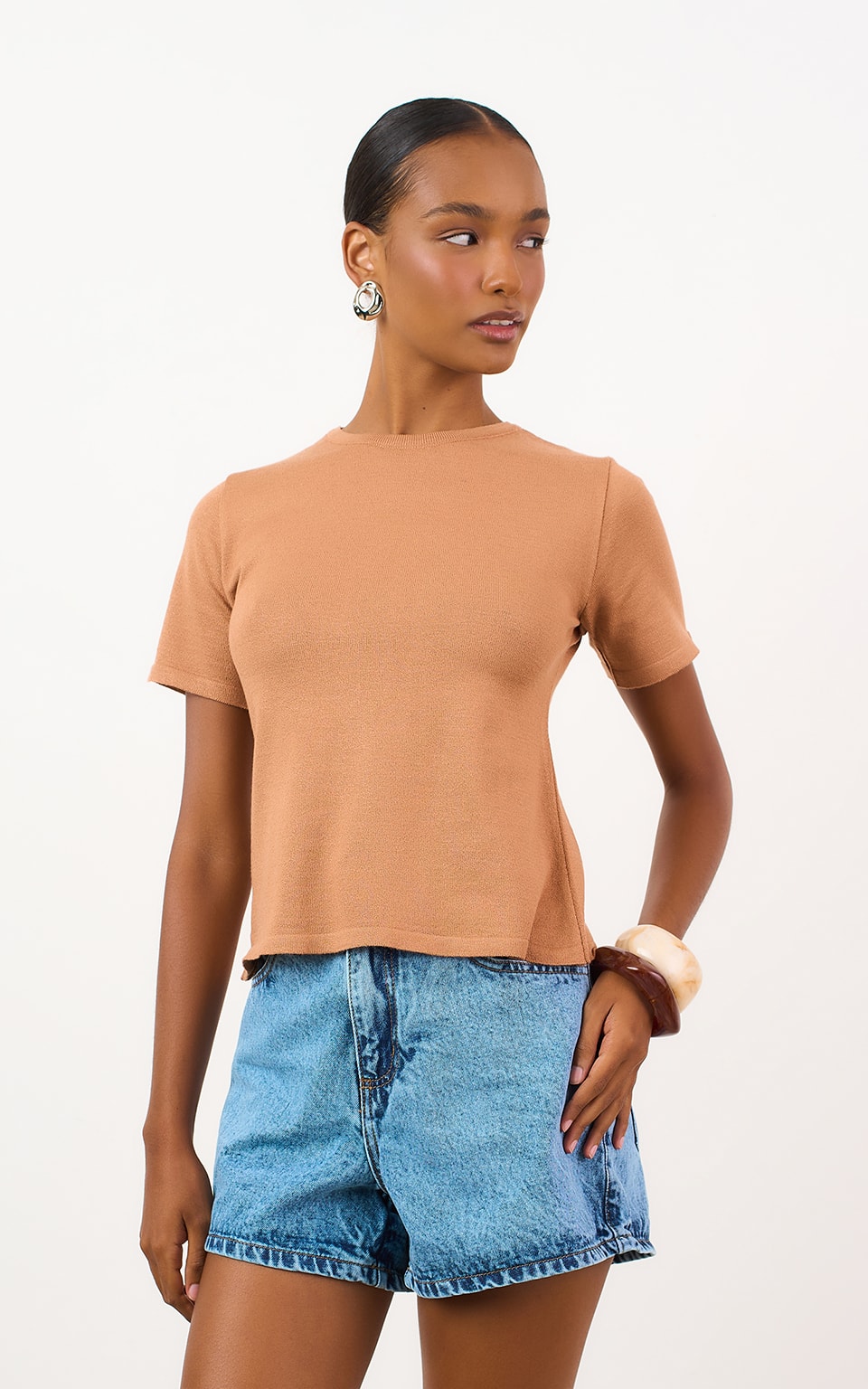 Blusa Tricot Origem New Caqui