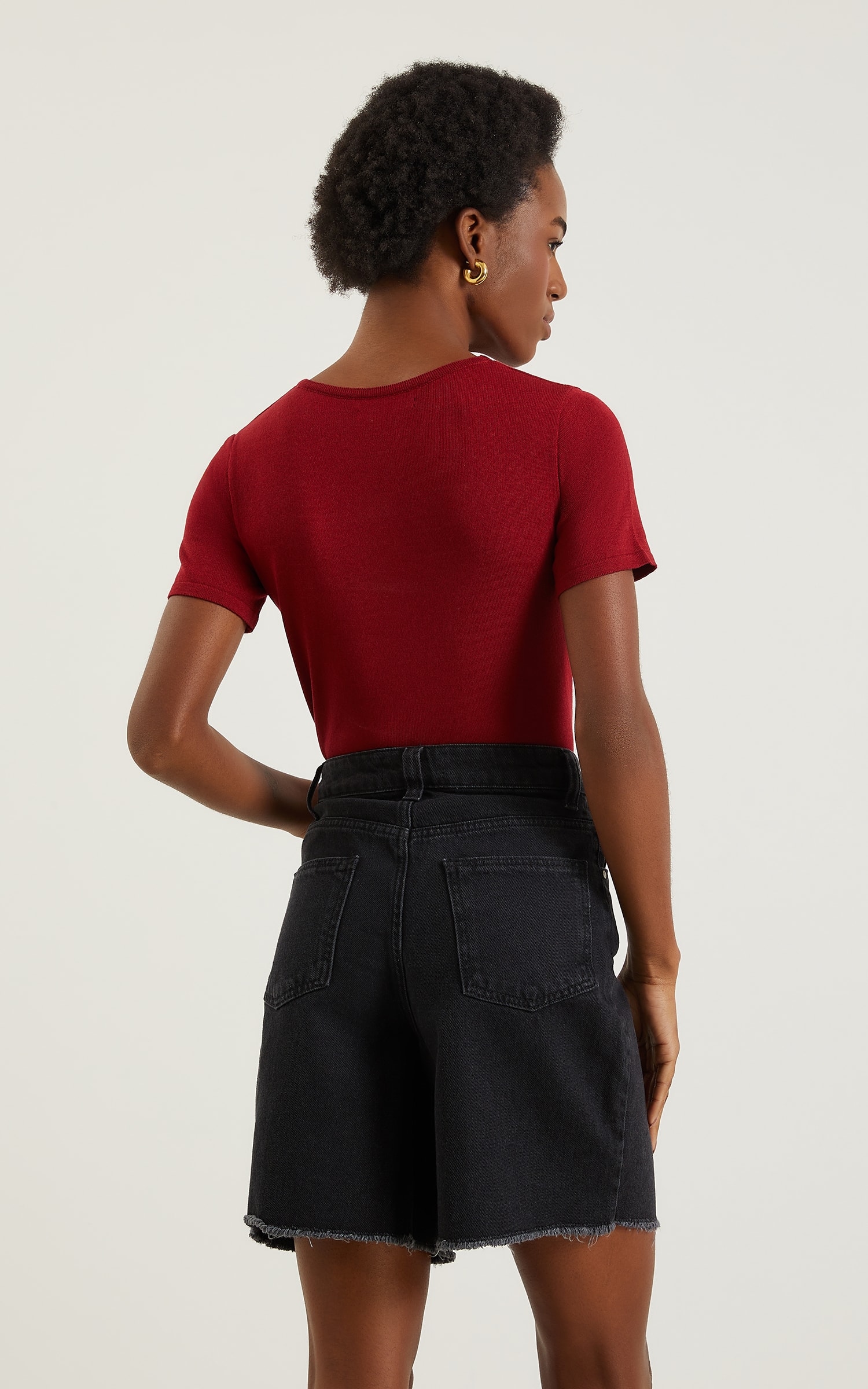 Blusa Tricot Origem New Cereja