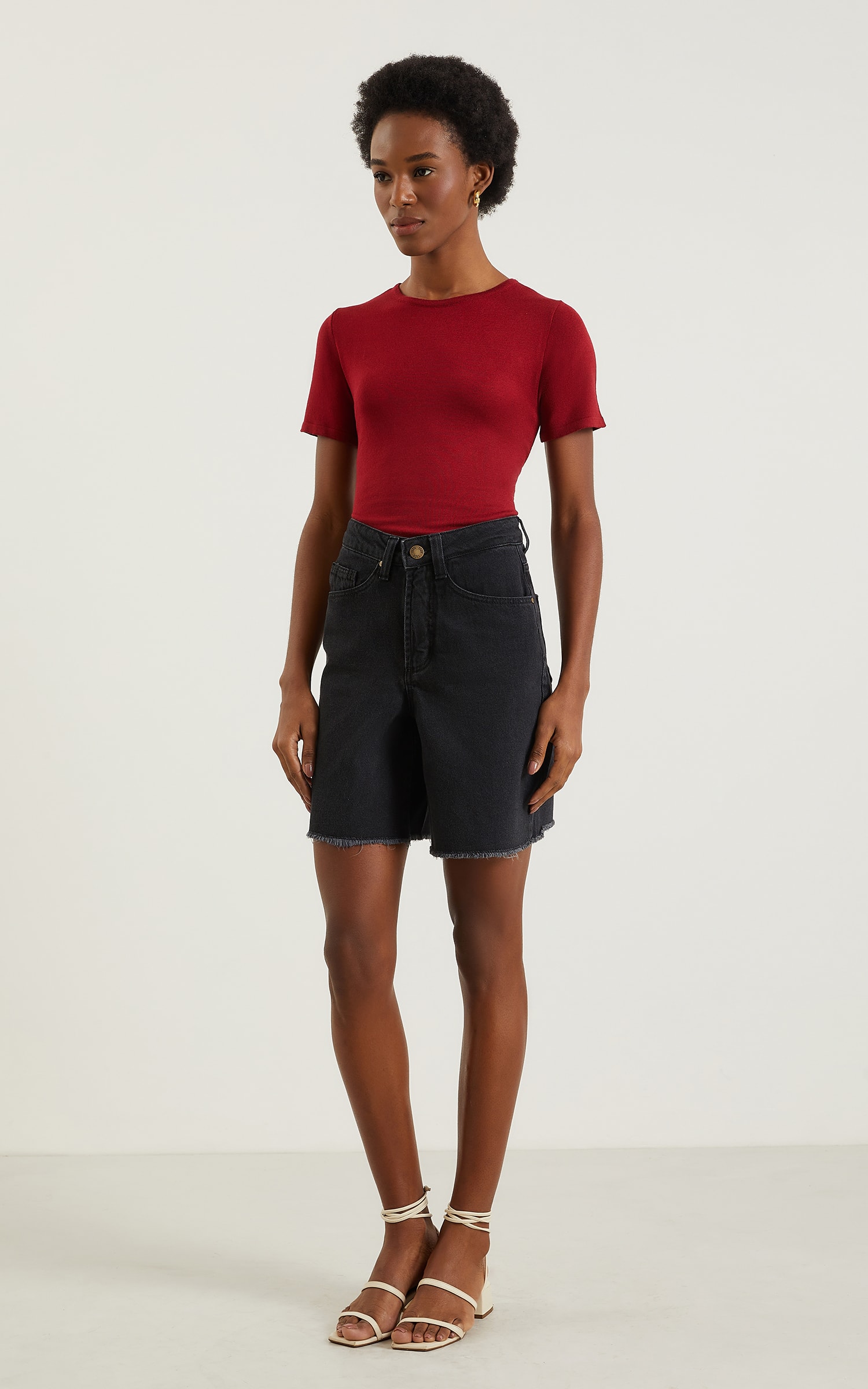 Blusa Tricot Origem New Cereja