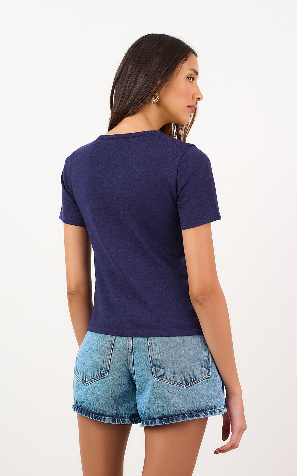 Blusa Tricot Origem New Marinho