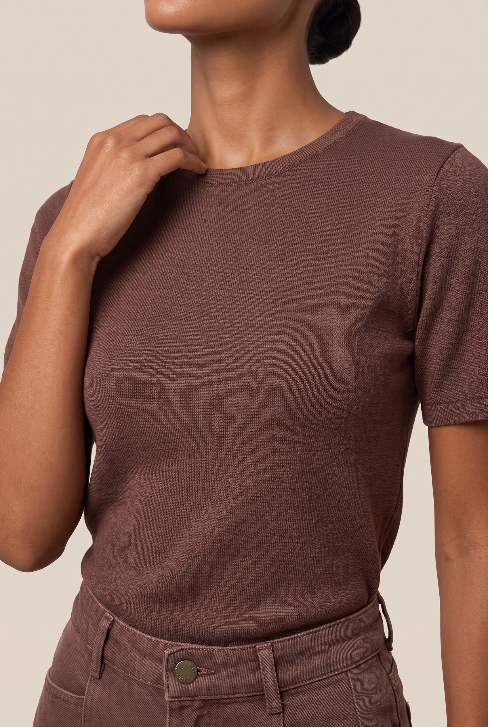 Blusa Tricot Origem New Marrom