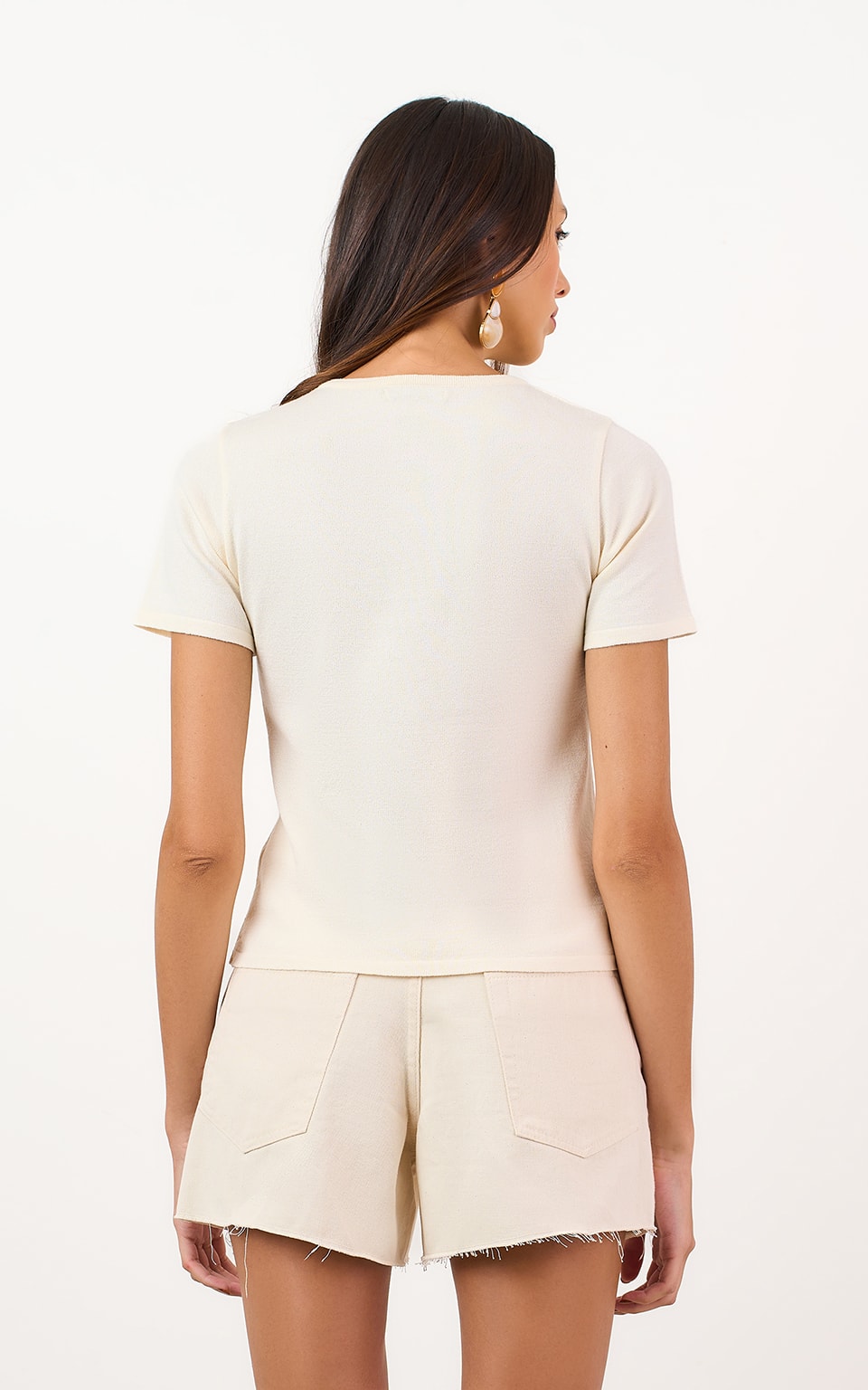 Blusa Tricot Origem New Off White