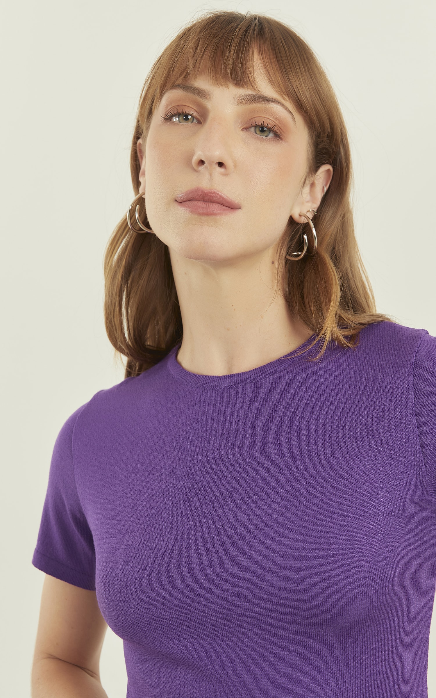 Blusa Tricot Origem New Roxo
