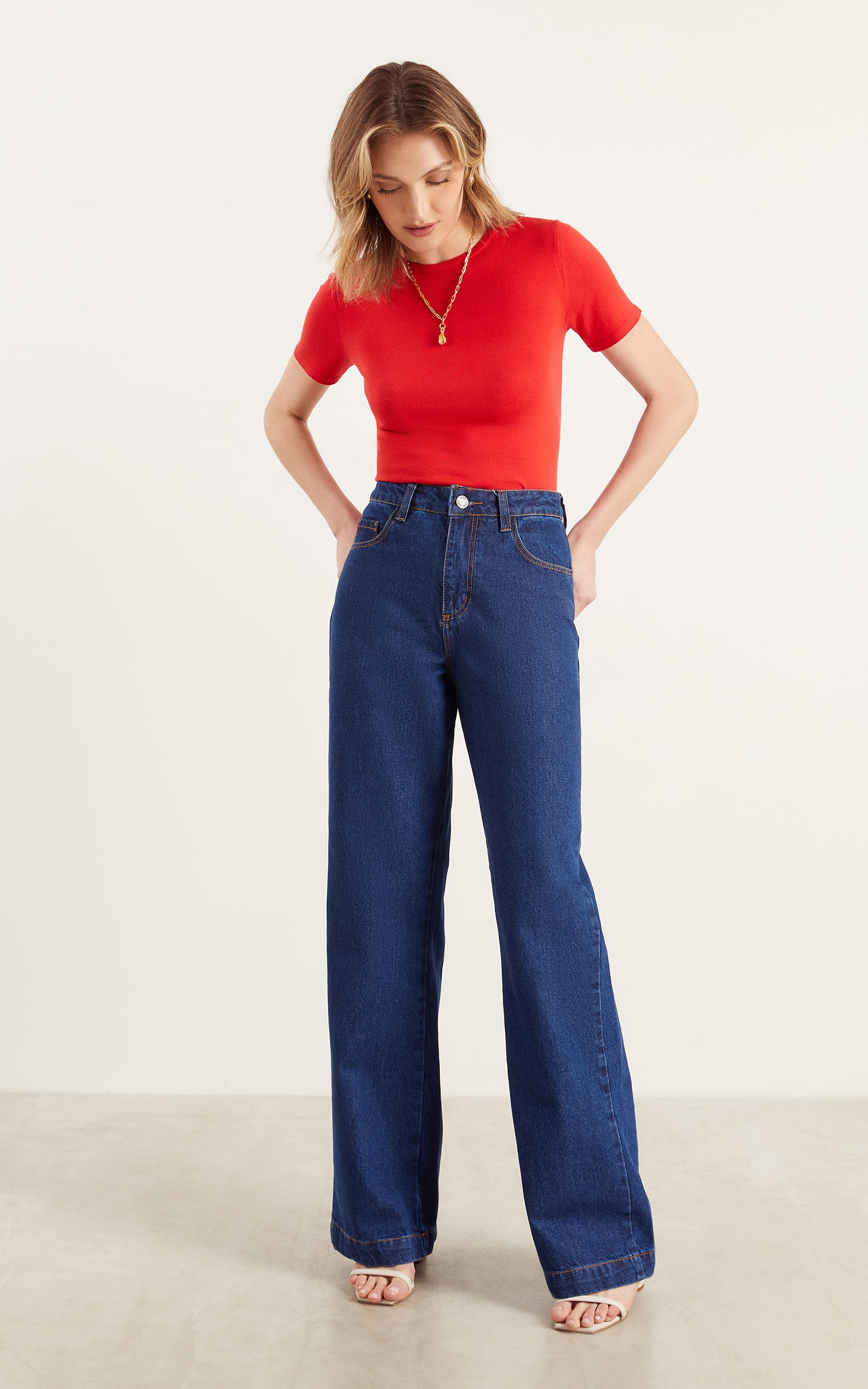 Blusa Tricot Origem New Vermelho
