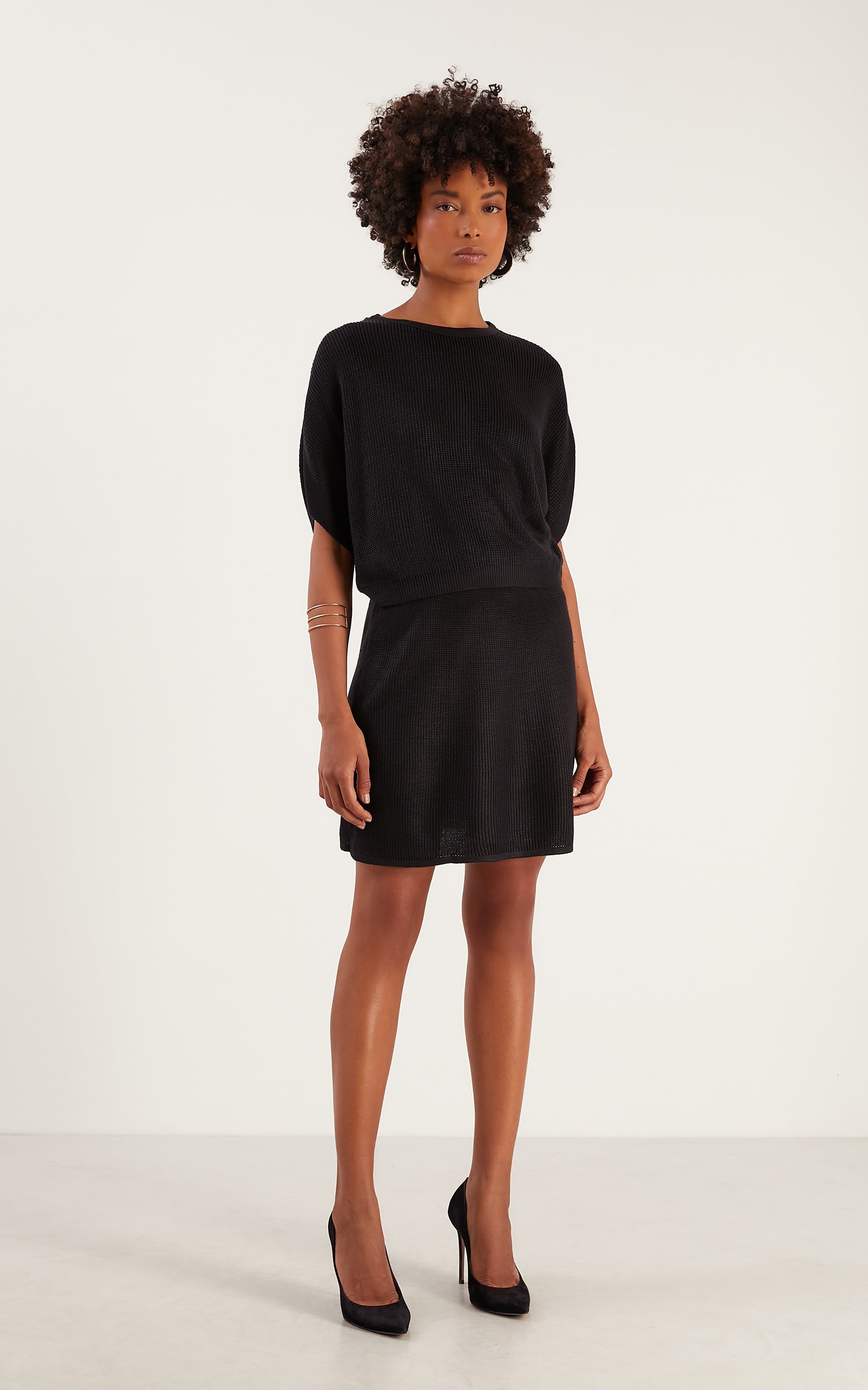 Blusa Tricot Peach Preto