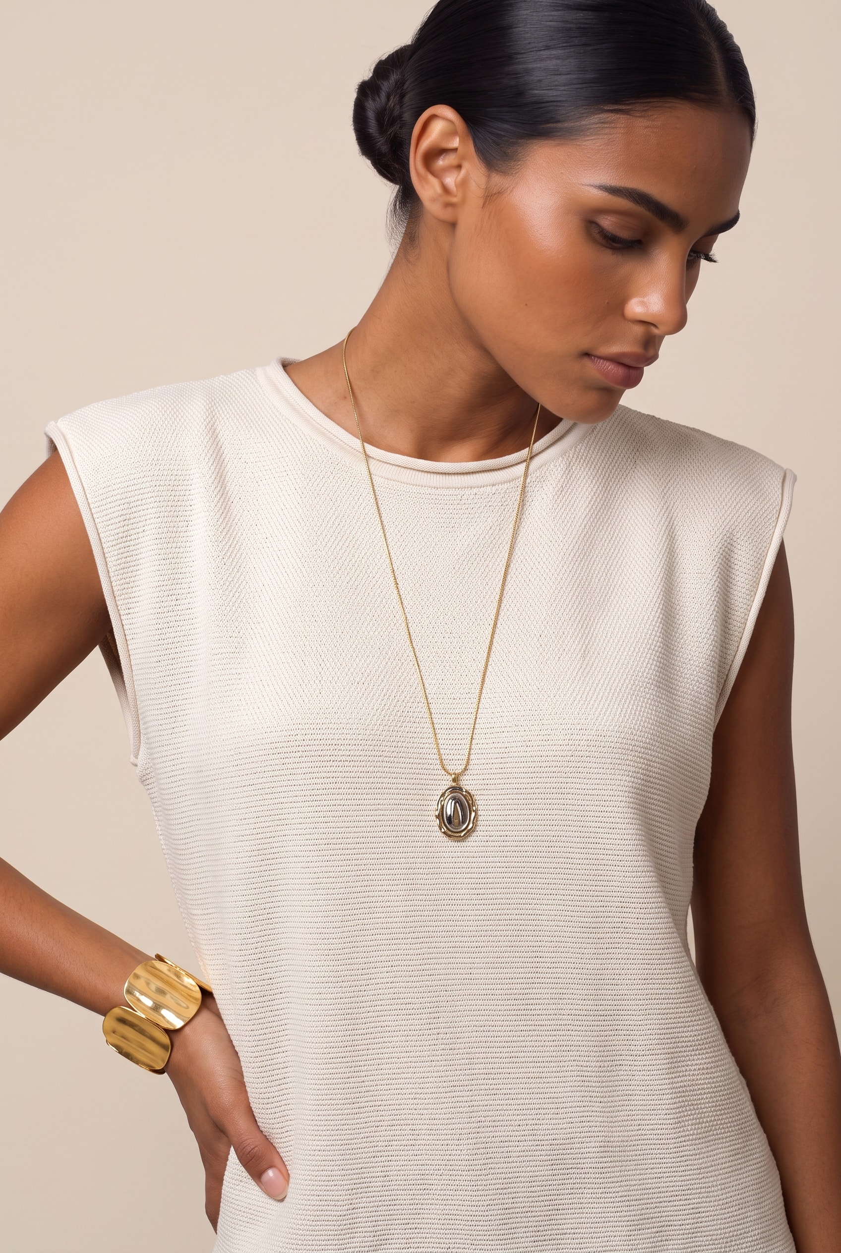 Blusa Tricot Piquet Off White