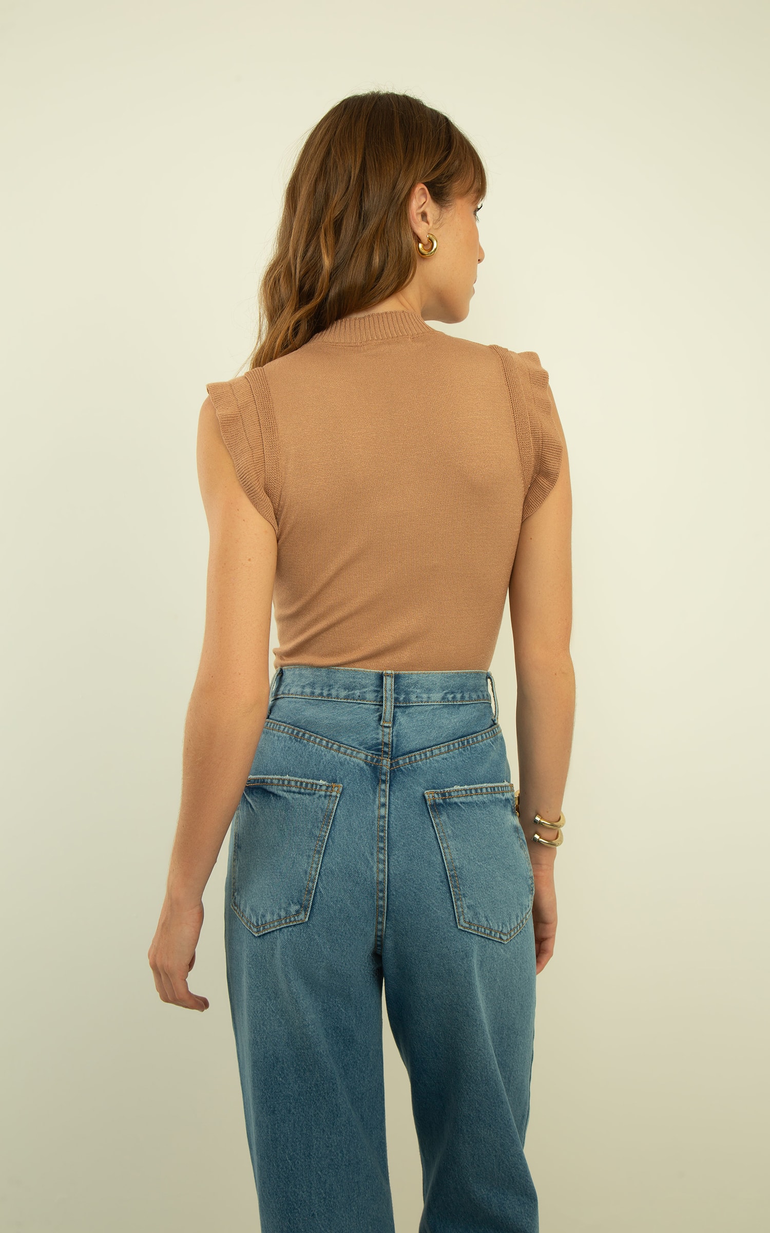 Blusa Tricot Ternura Amêndoa