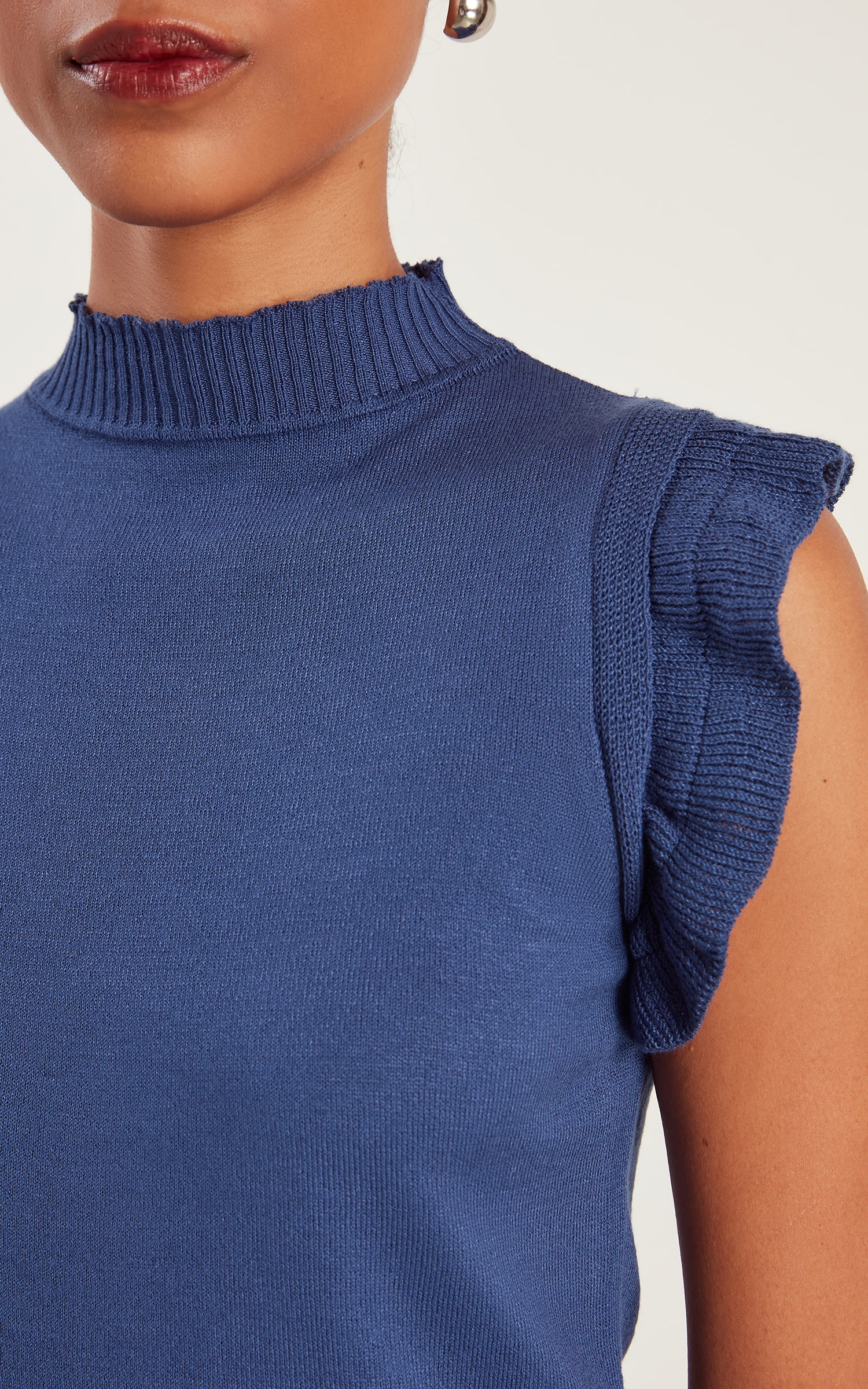 Blusa Tricot Ternura Azul Denim