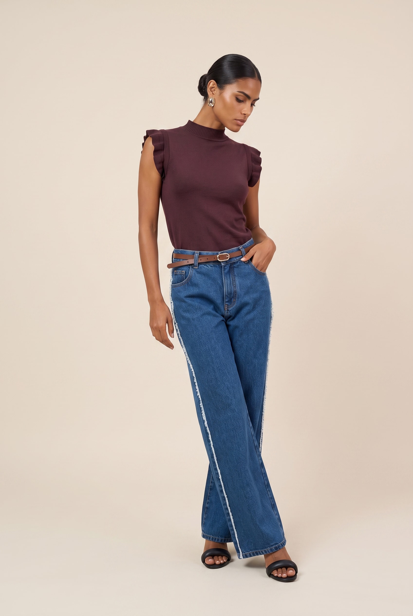 Blusa Tricot Ternura Burgundy