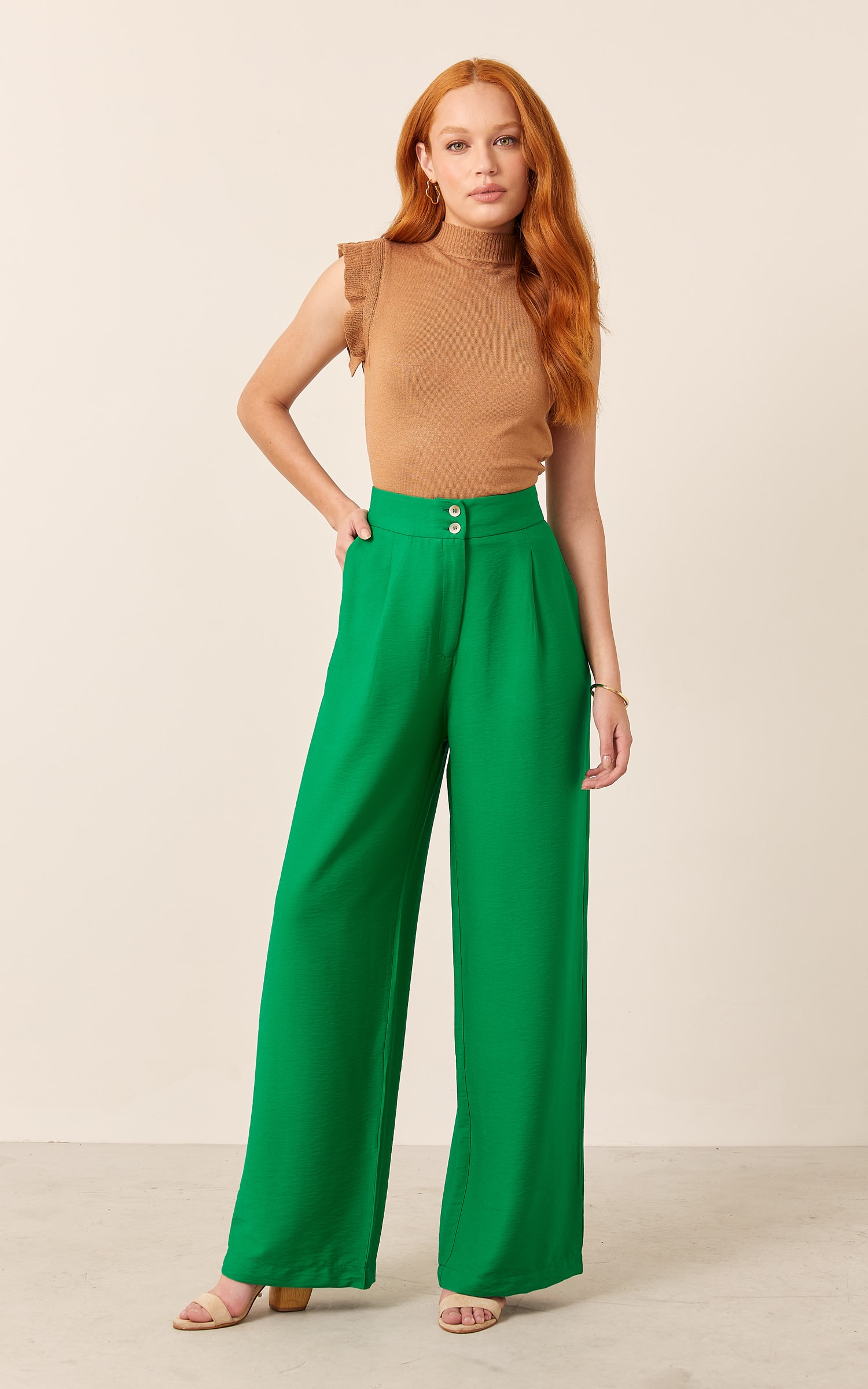 Blusa Tricot Ternura Caqui