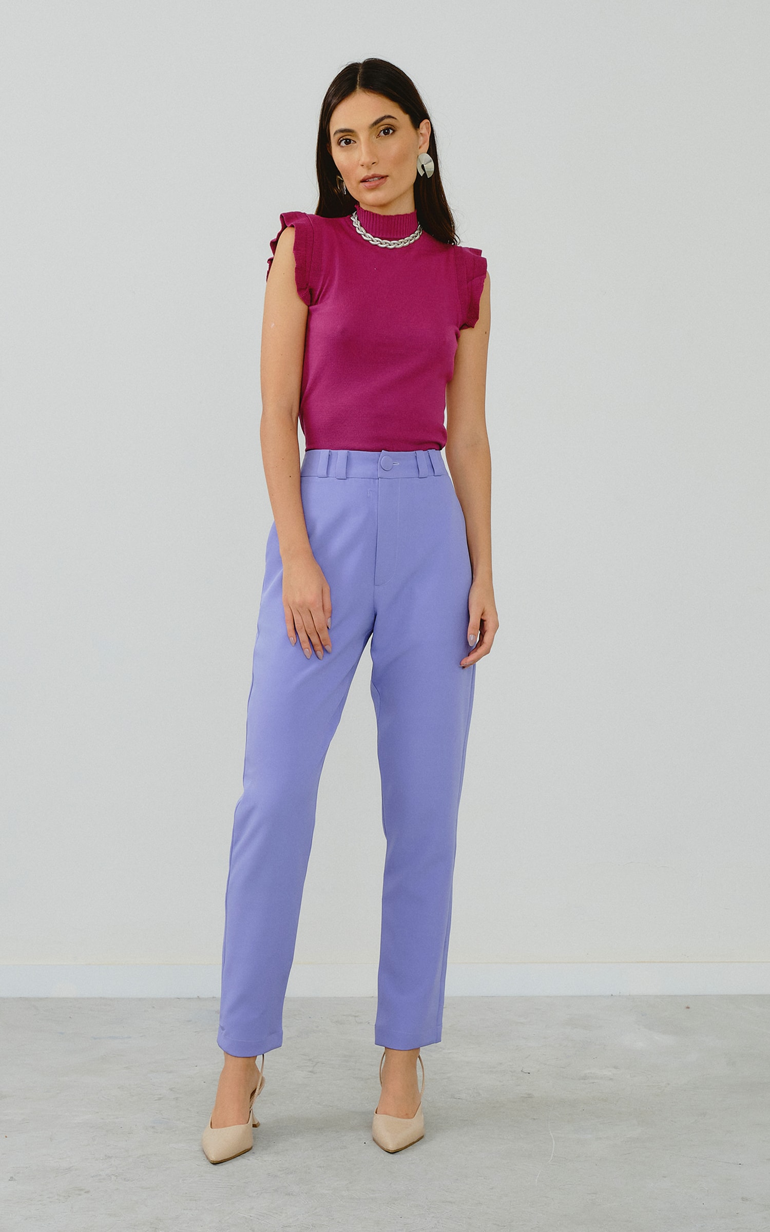 Blusa Tricot Ternura Fúcsia