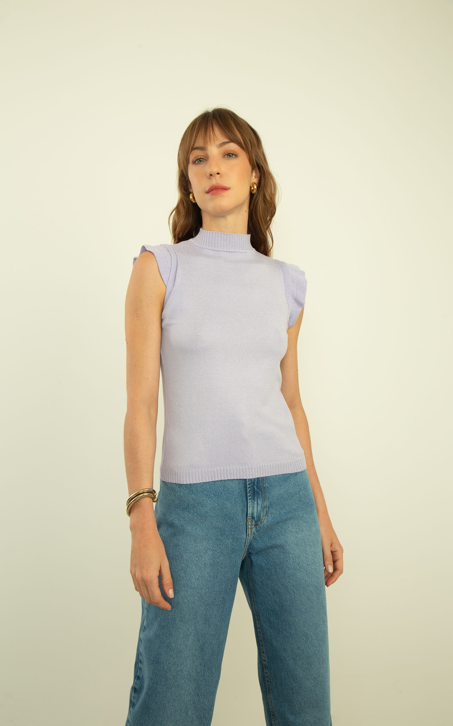 Blusa Tricot Ternura Lilás