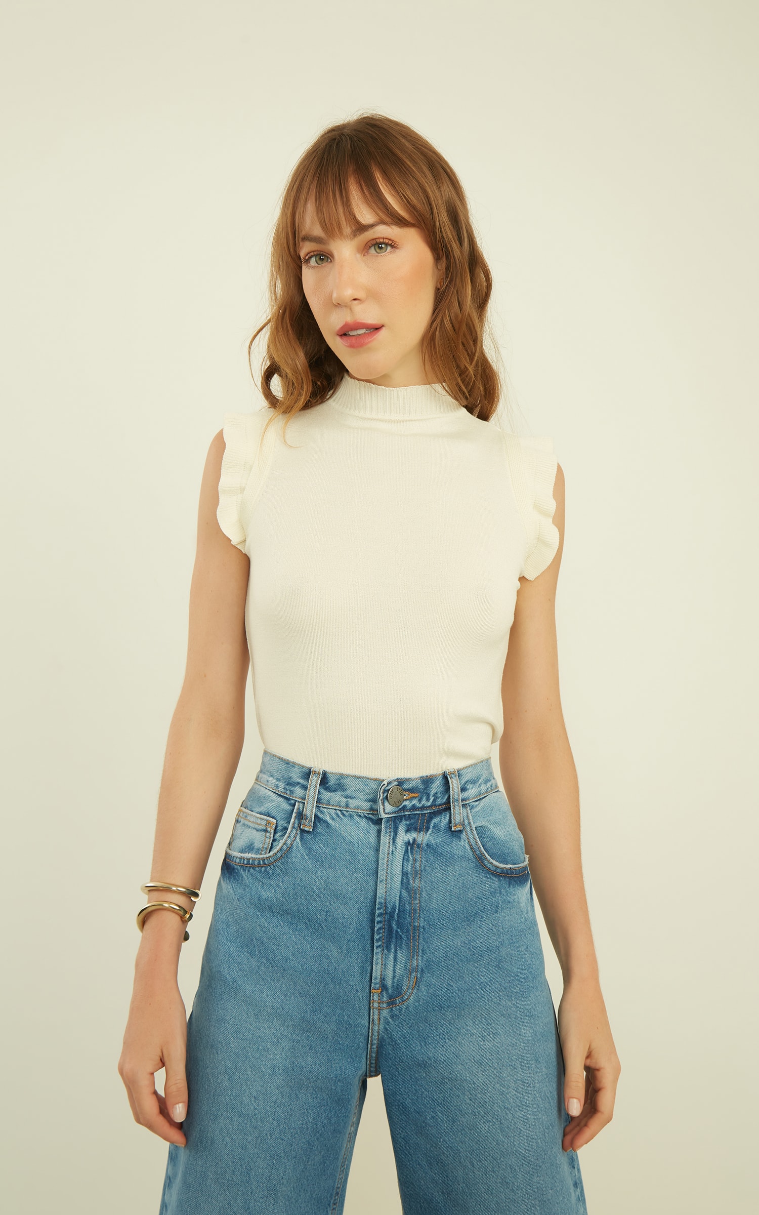 Blusa Tricot Ternura Off White