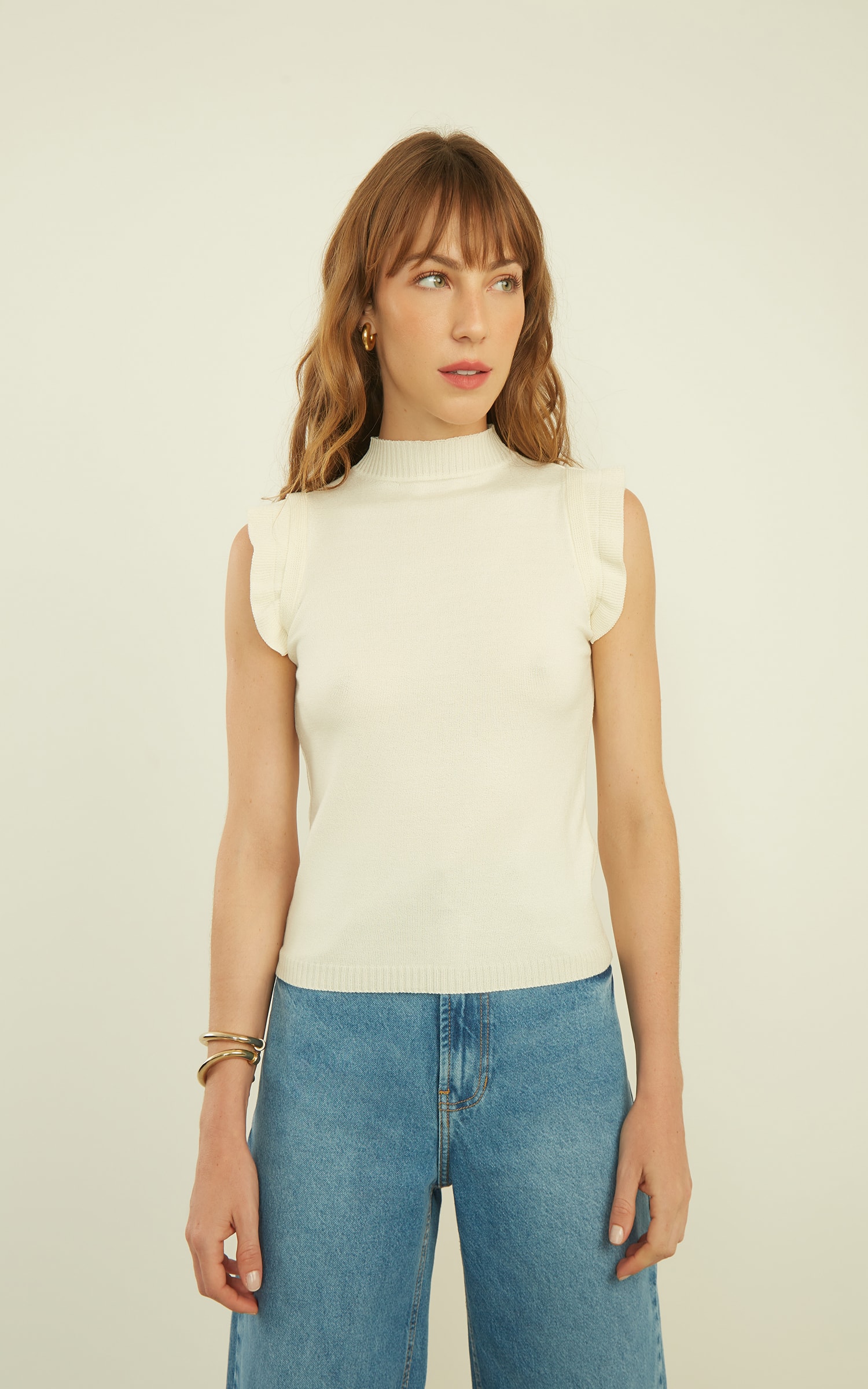 Blusa Tricot Ternura Off White