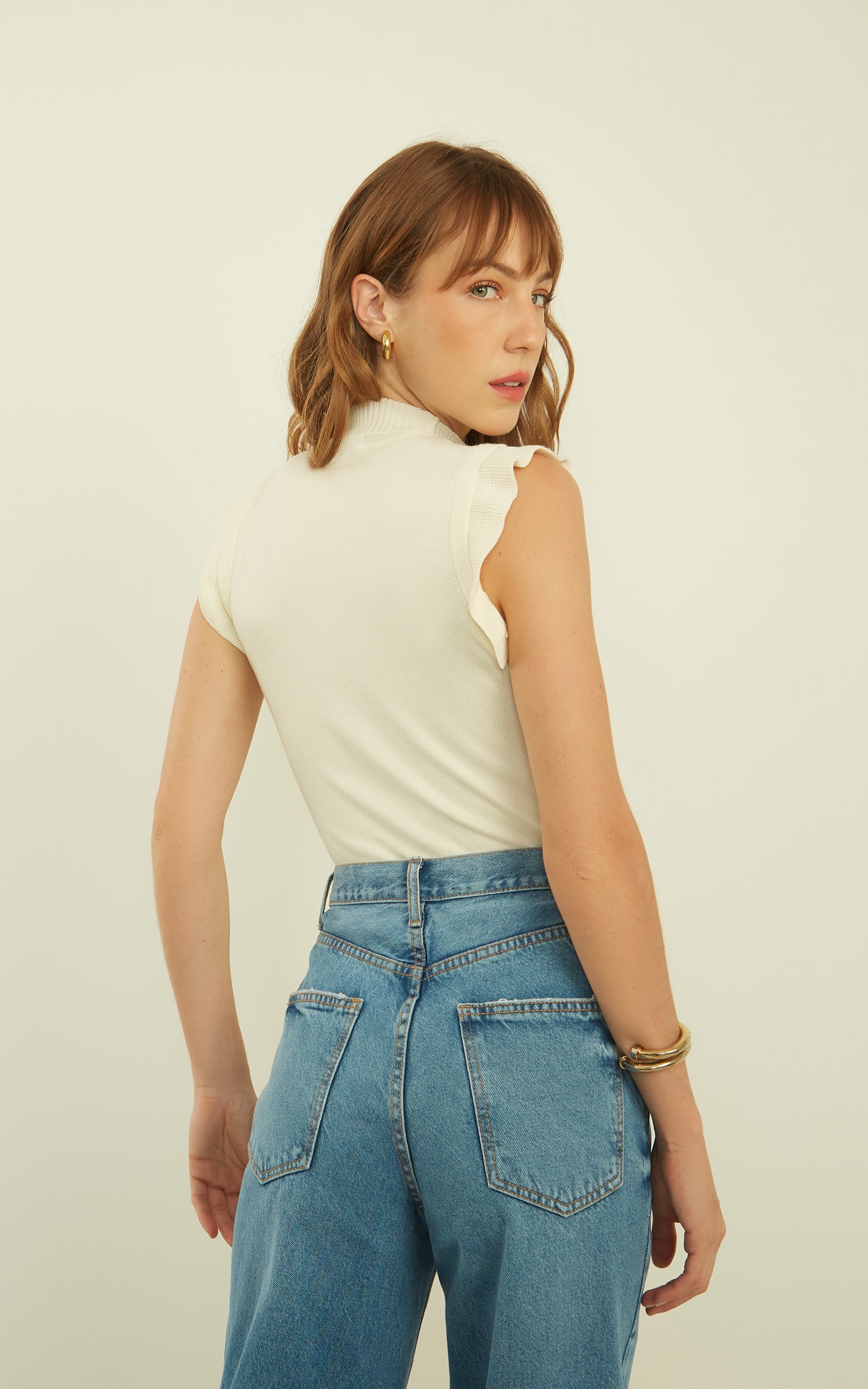Blusa Tricot Ternura Off White