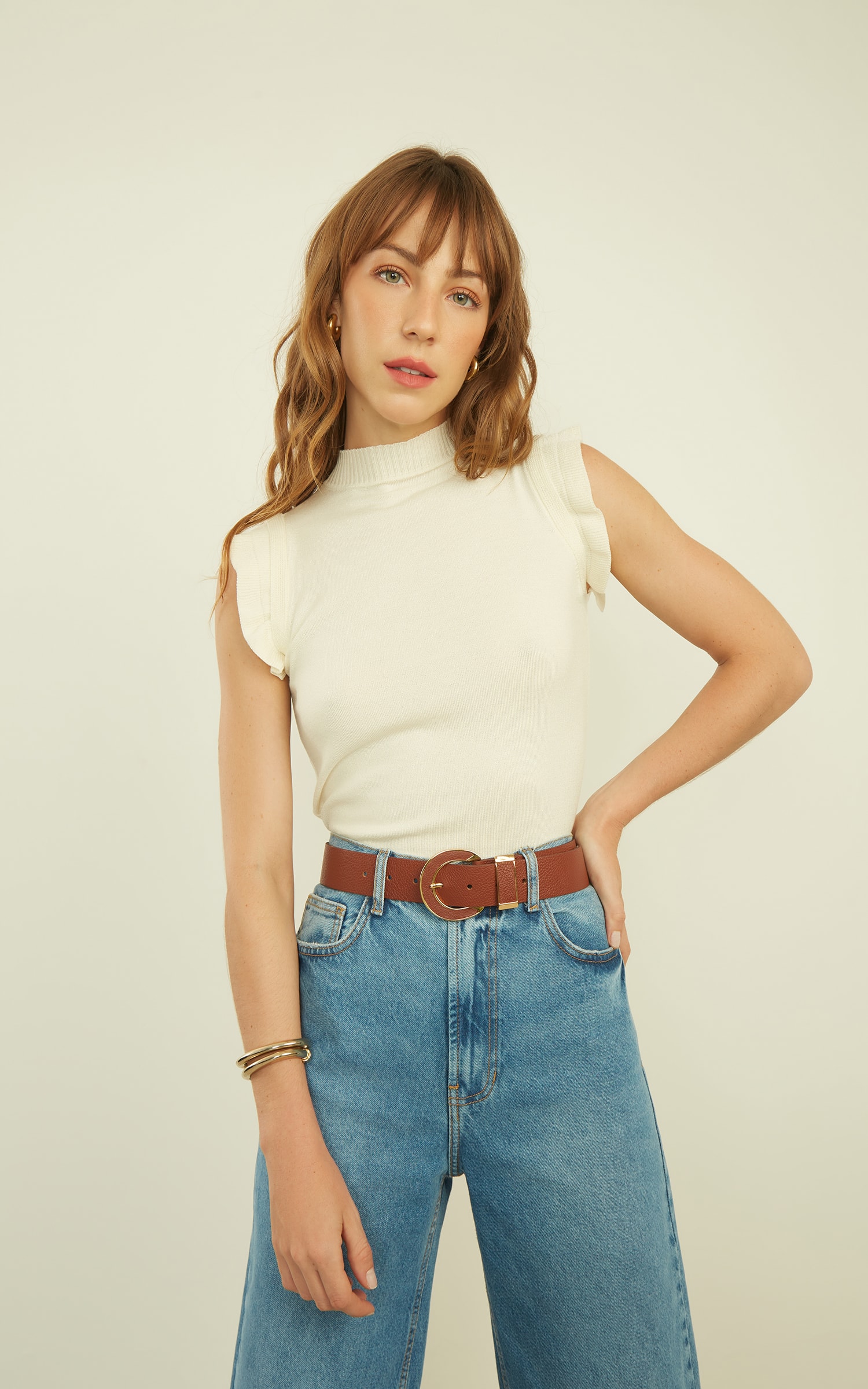 Blusa Tricot Ternura Off White