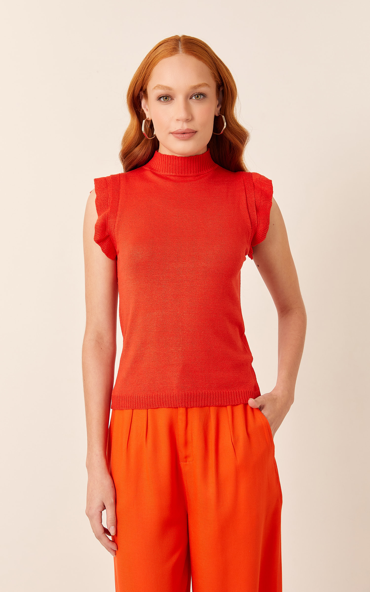 Blusa Tricot Ternura Pitanga