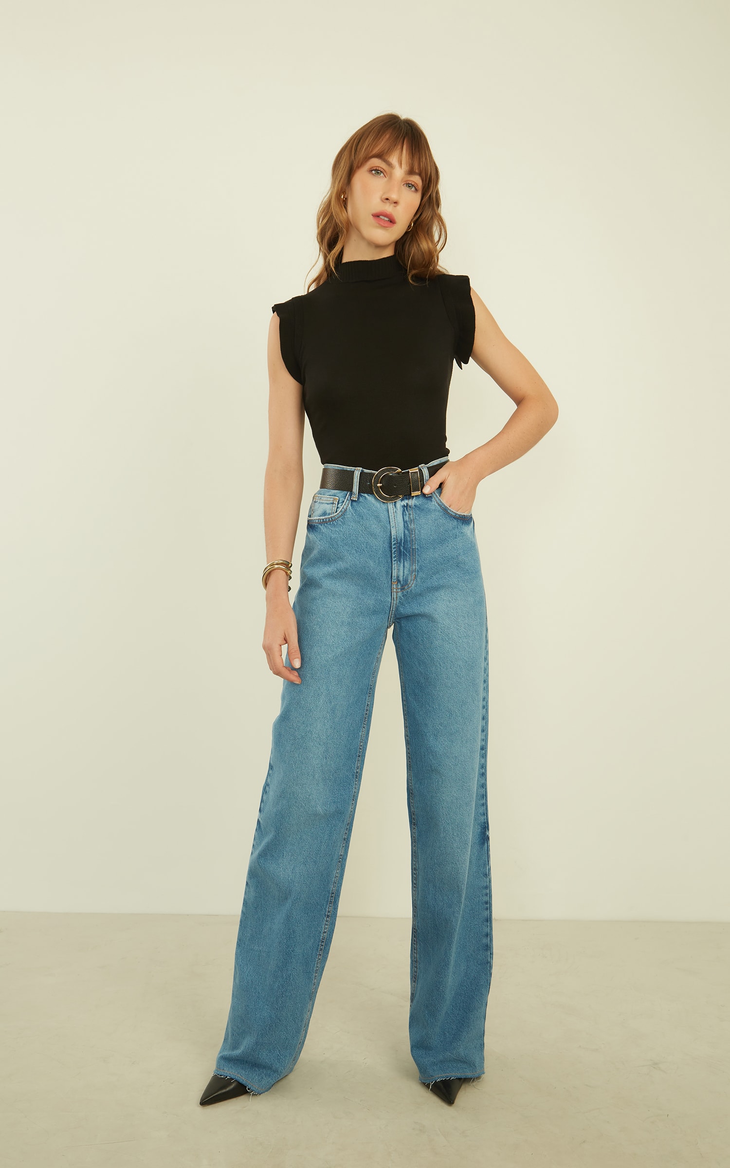Blusa Tricot Ternura Preto