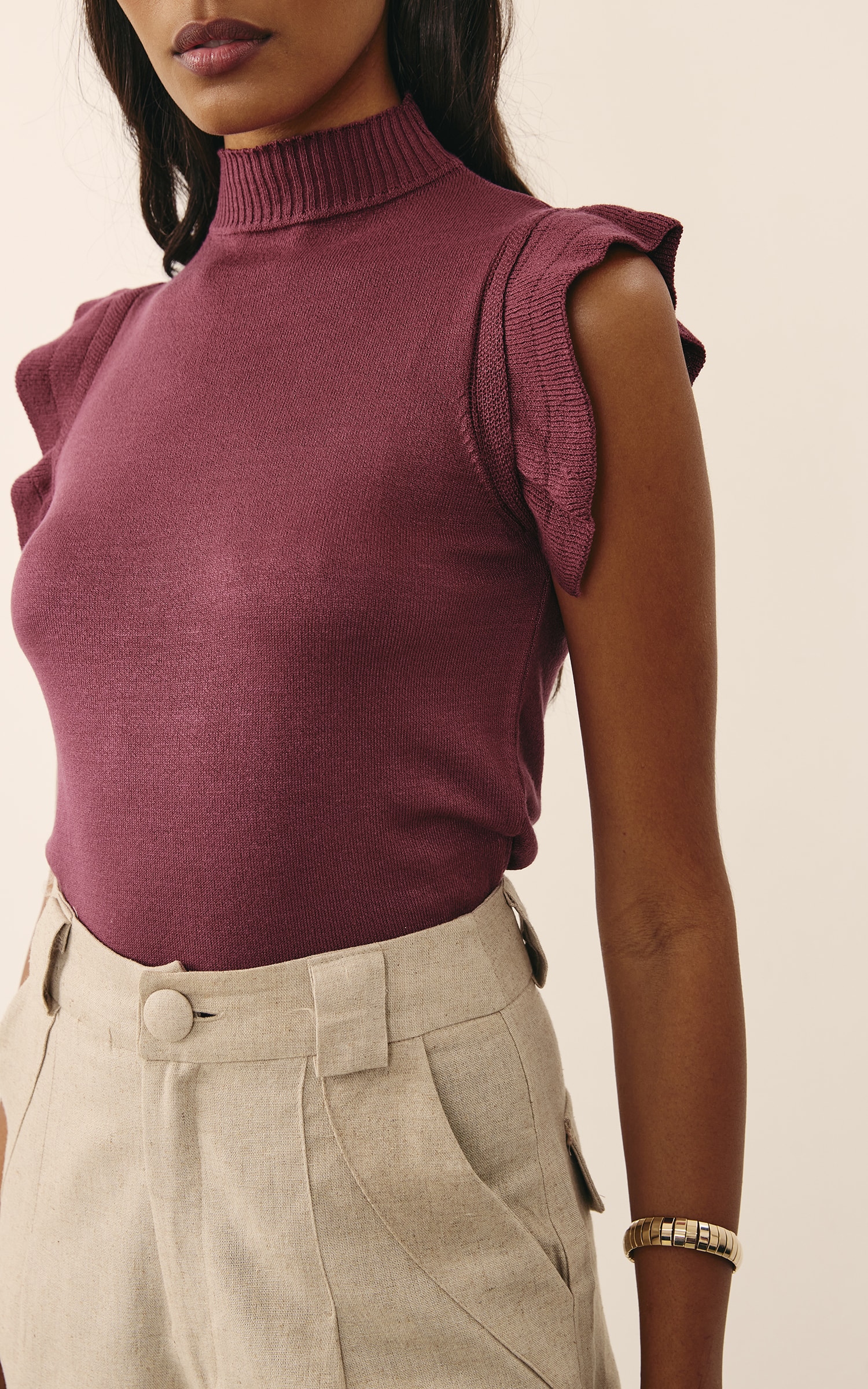Blusa Tricot Ternura Roxo