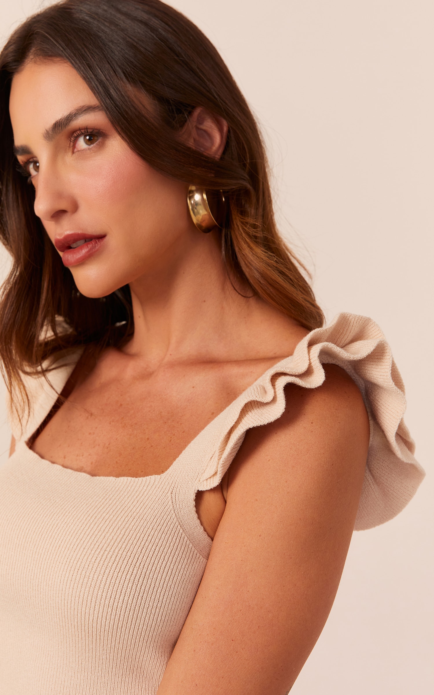 Blusa Tricot Ternura Summer Areia