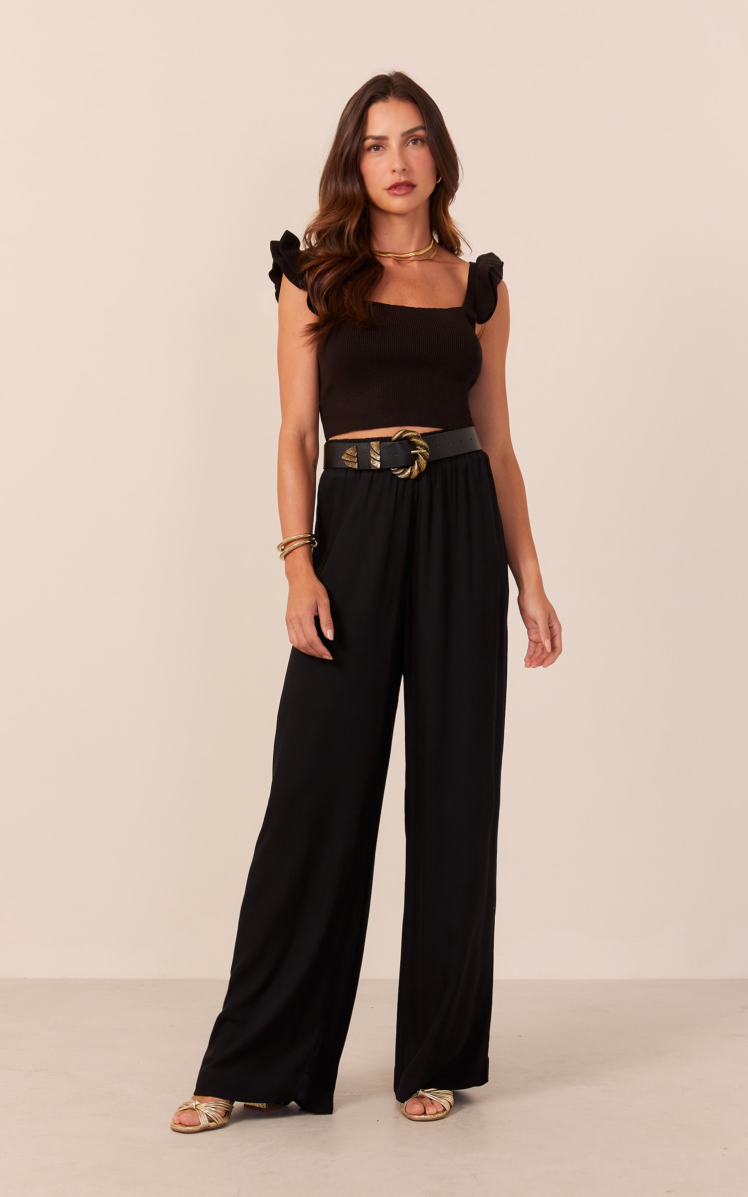 Blusa Tricot Ternura Summer Preto