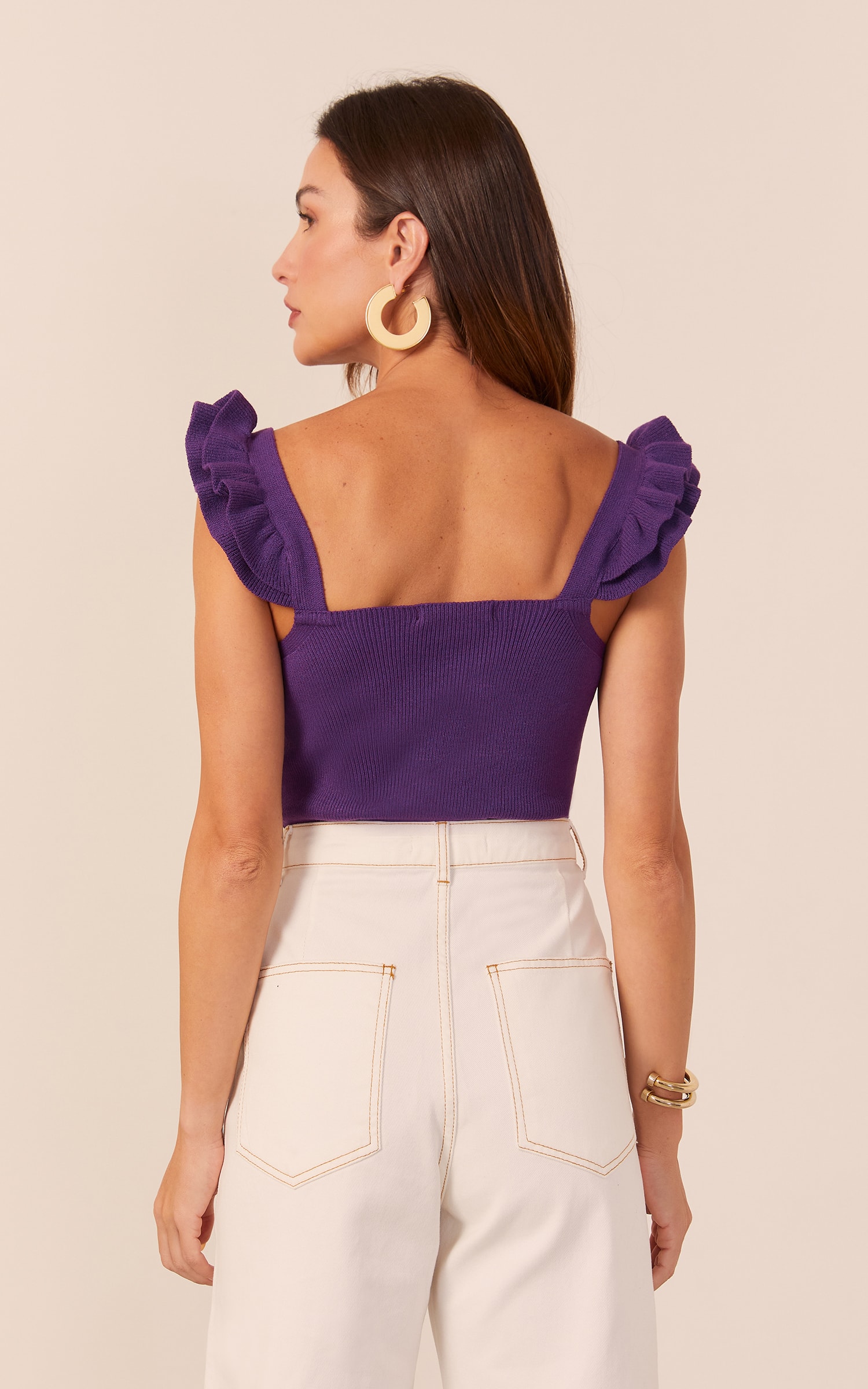 Blusa Tricot Ternura Summer Roxo