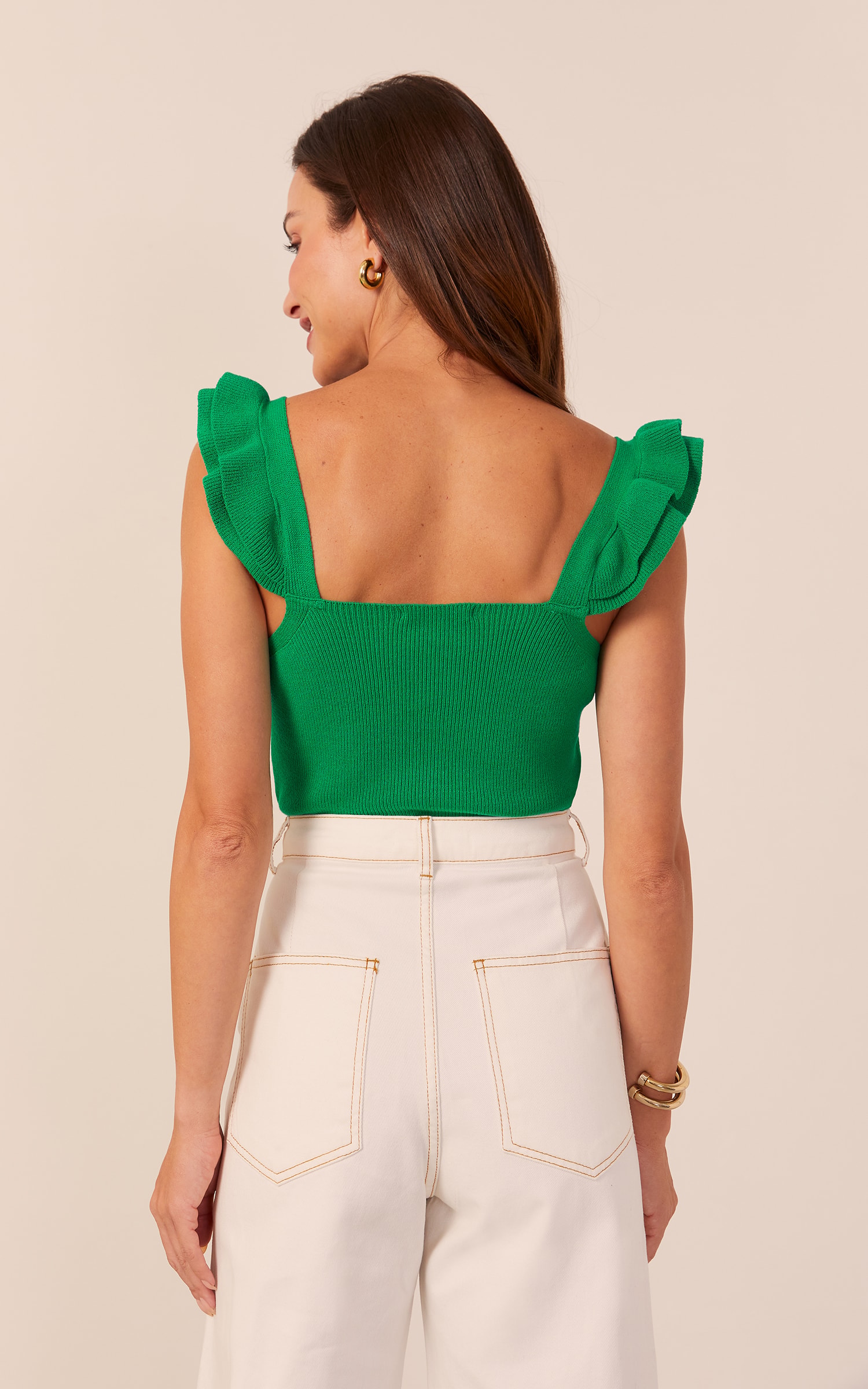 Blusa Tricot Ternura Summer Verde Bandeira