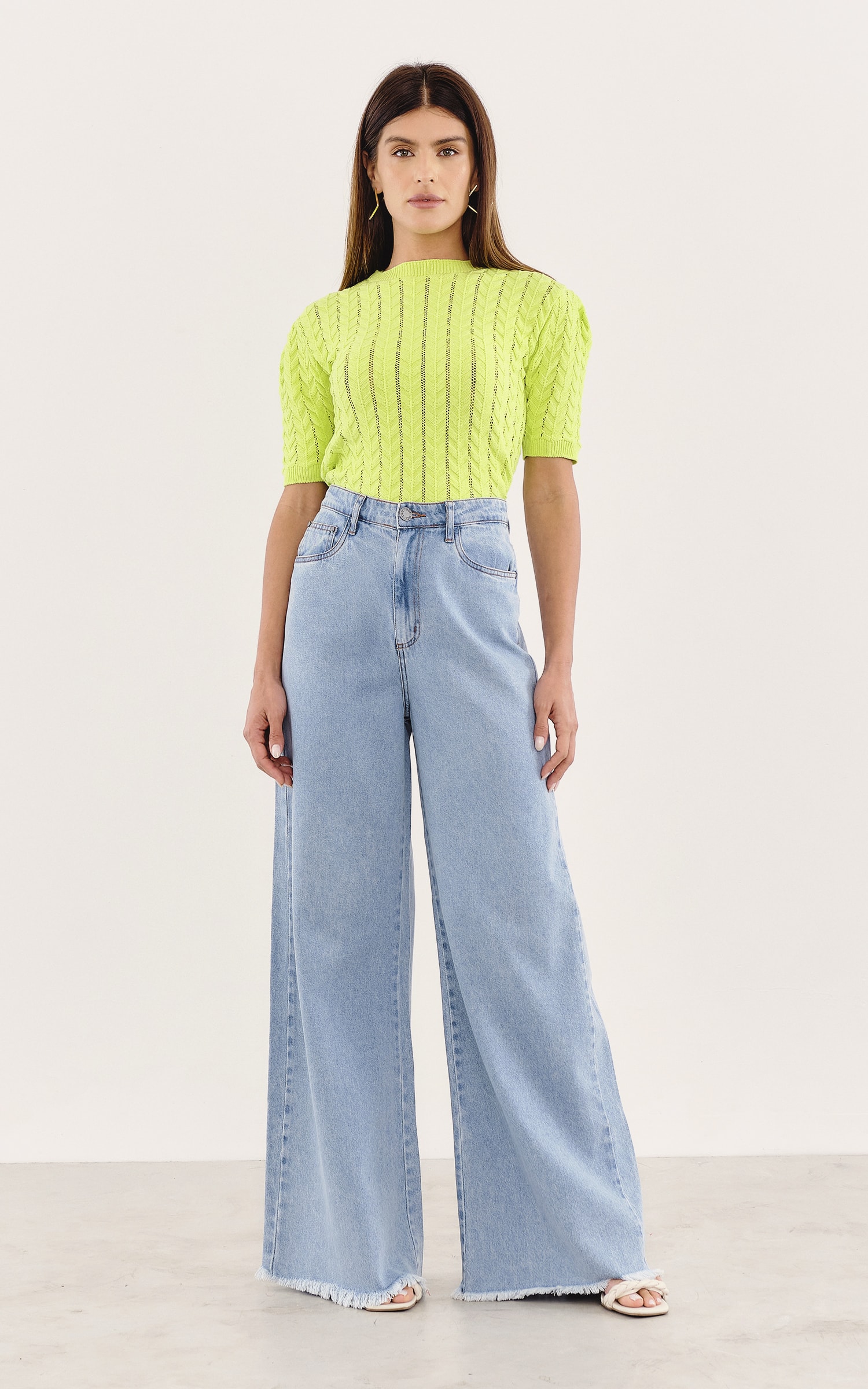 Blusa Tricot Texturas Lima