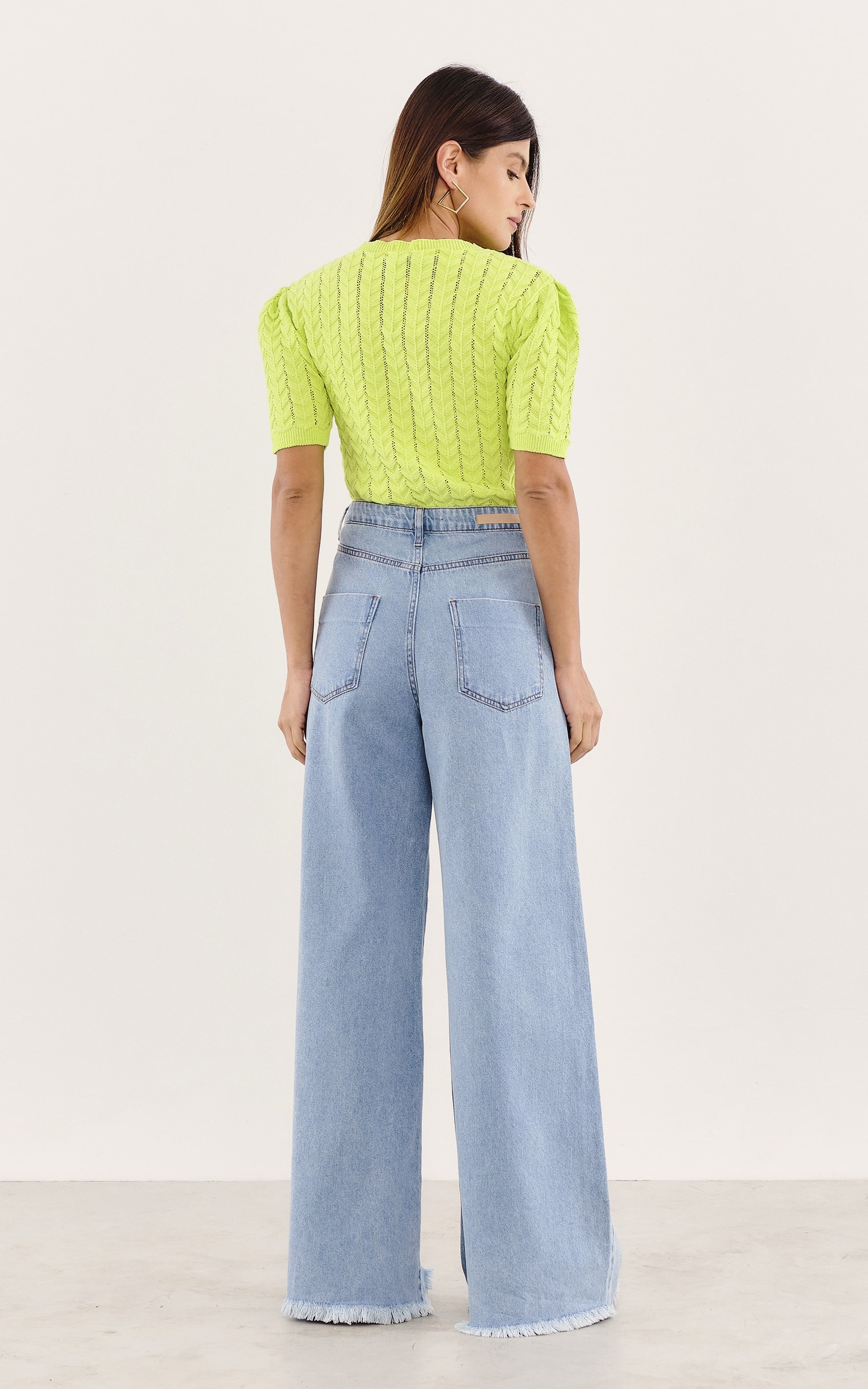 Blusa Tricot Texturas Lima