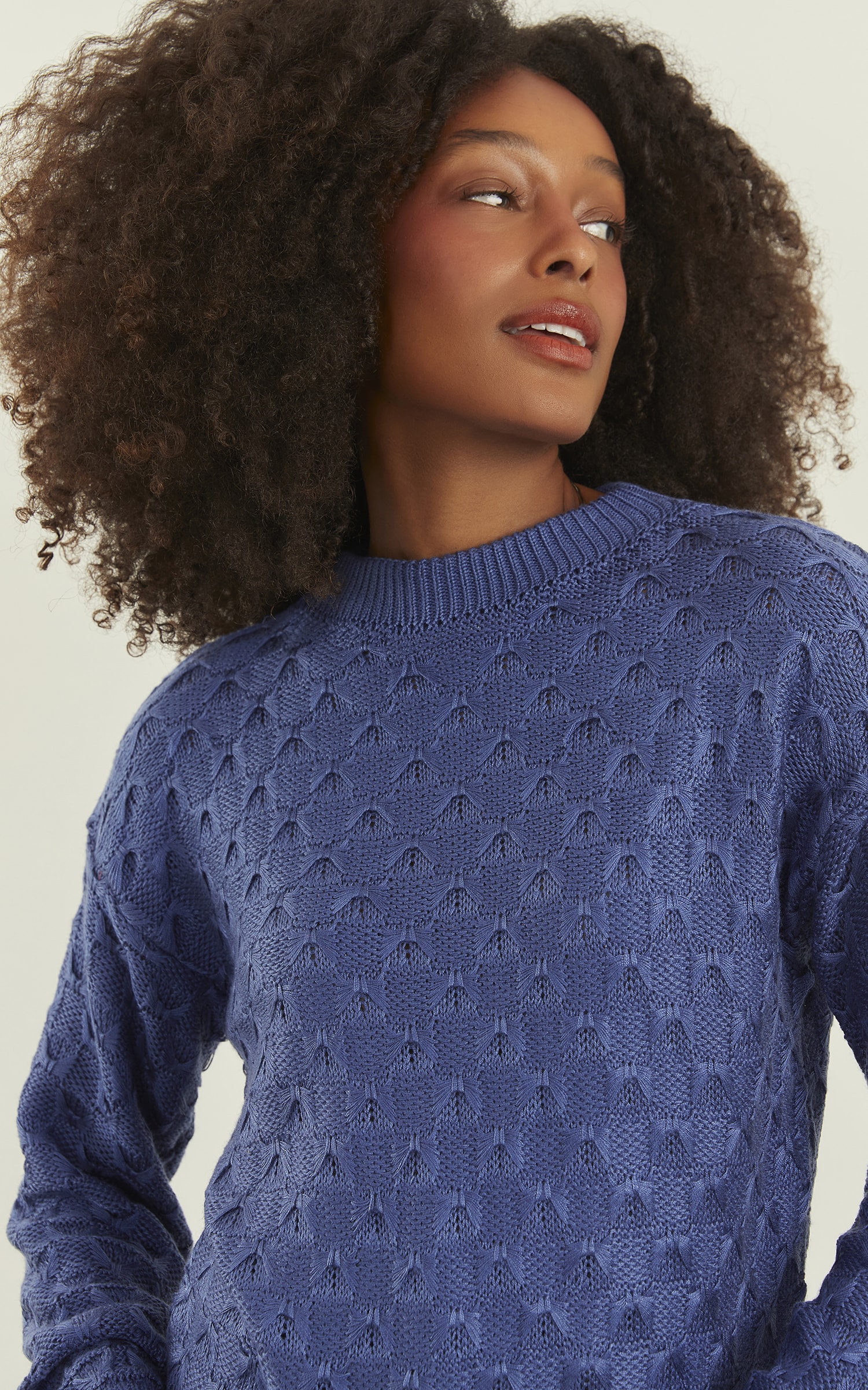 Blusa Tricot Wish Azul