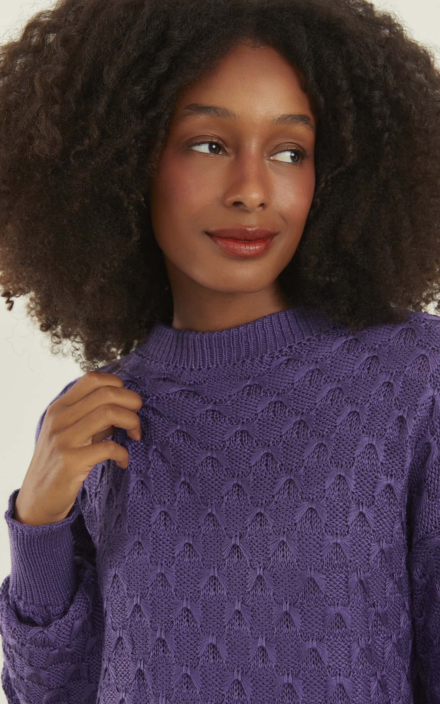 Blusa Tricot Wish Roxo
