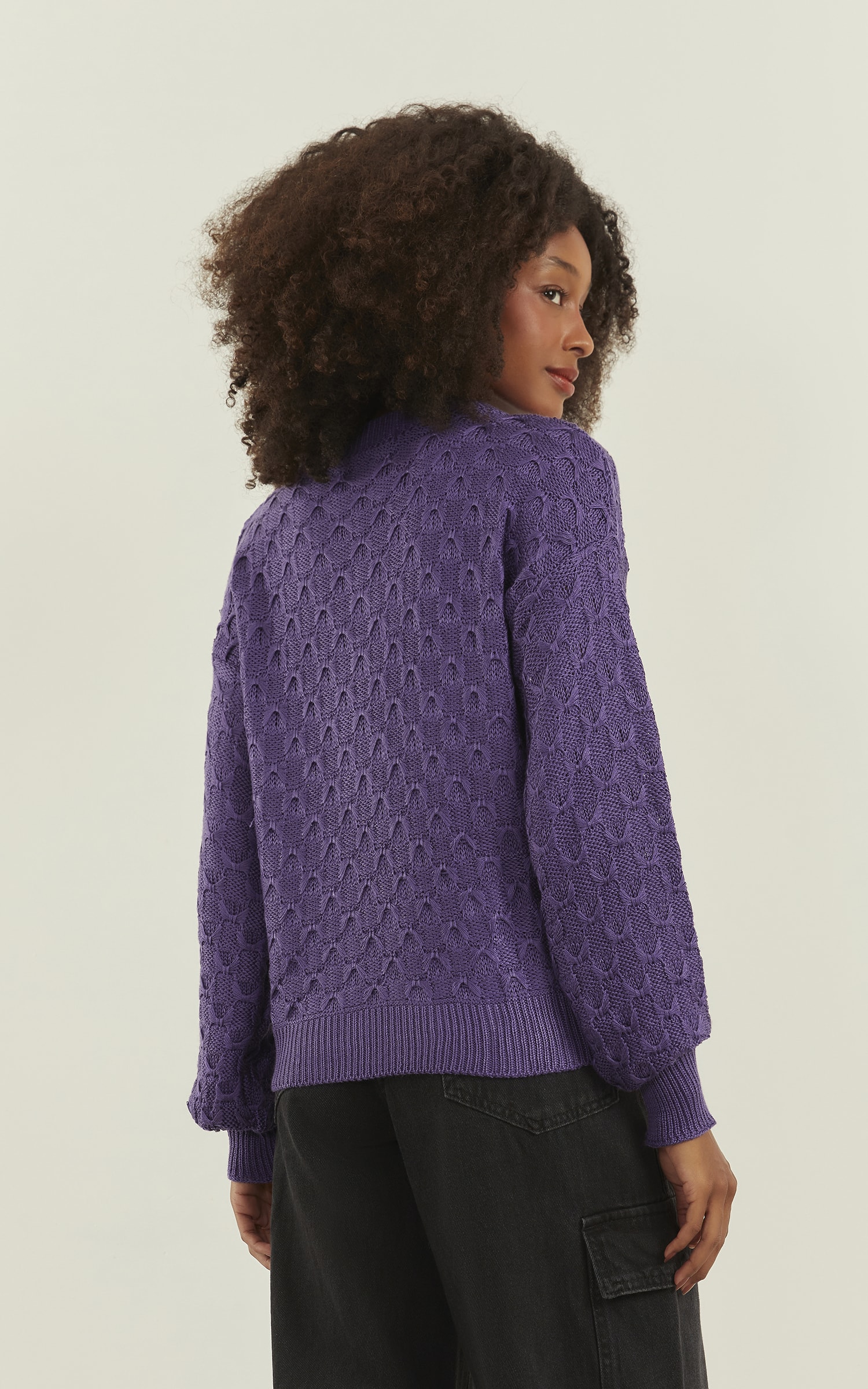 Blusa Tricot Wish Roxo